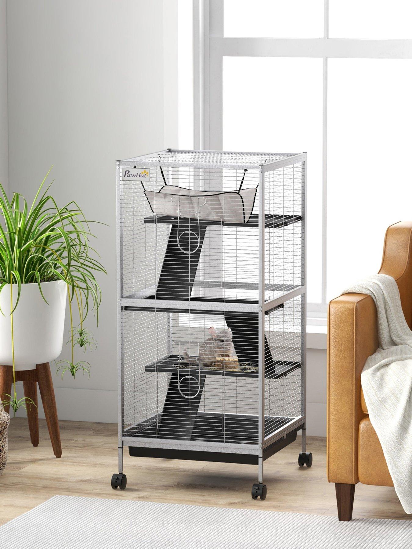 pawhut-small-animal-cage