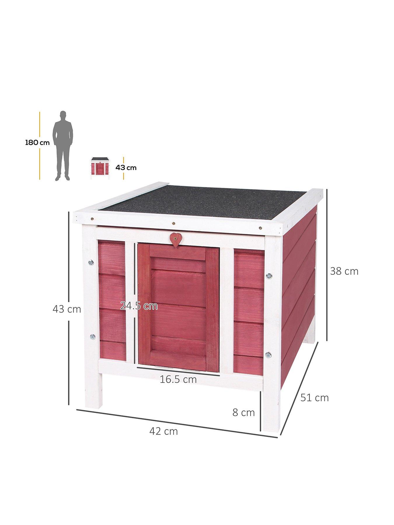  image of pawhut-rabbit-hutch