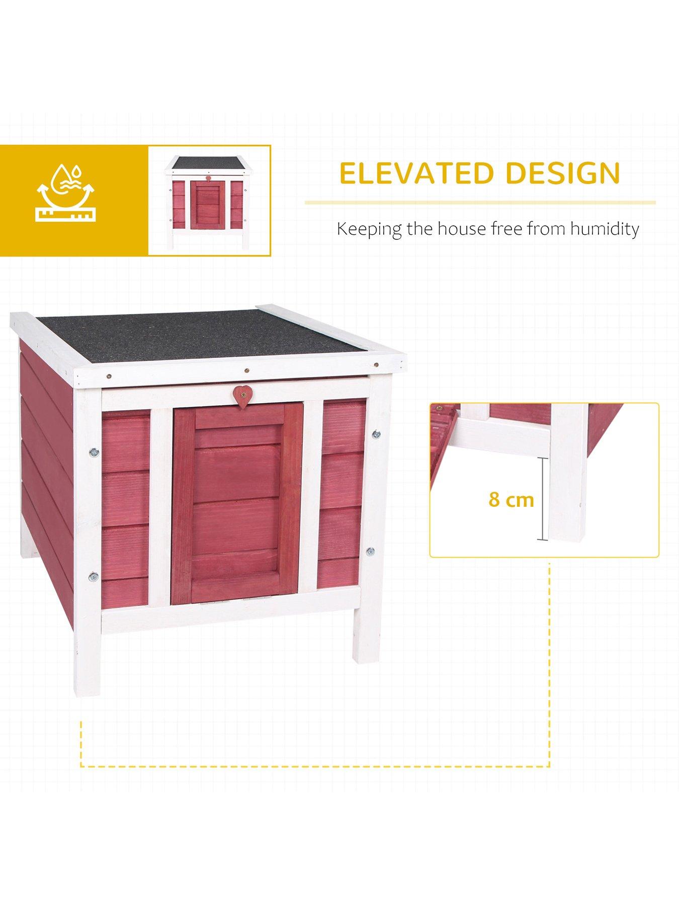  image of pawhut-rabbit-hutch