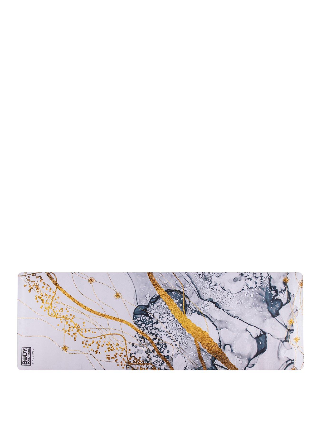 Image 1 of 6 of Body Sculpture Large Suede TPE Yoga/Exercise Mat - Marble