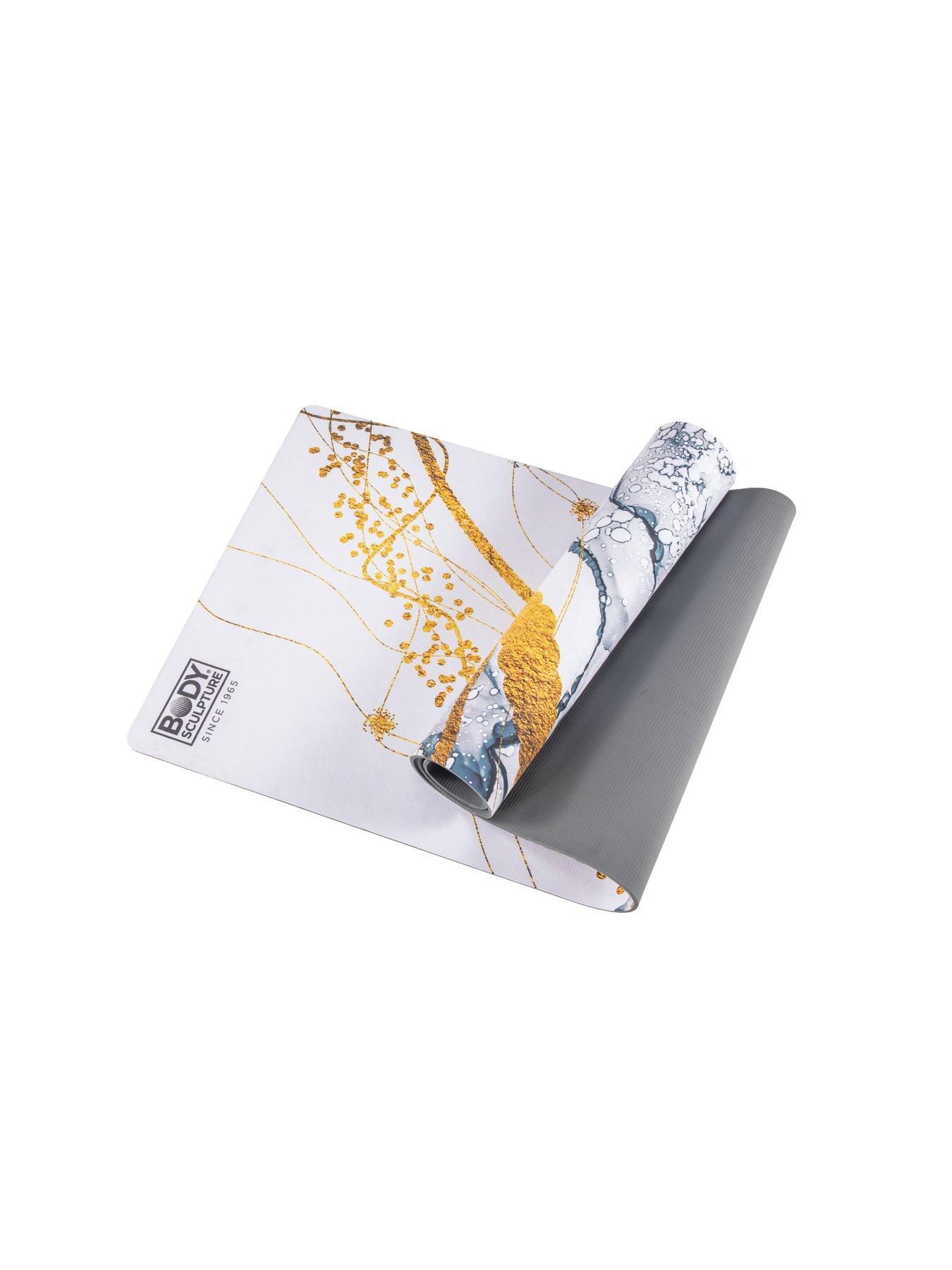 Image 4 of 6 of Body Sculpture Large Suede TPE Yoga/Exercise Mat - Marble