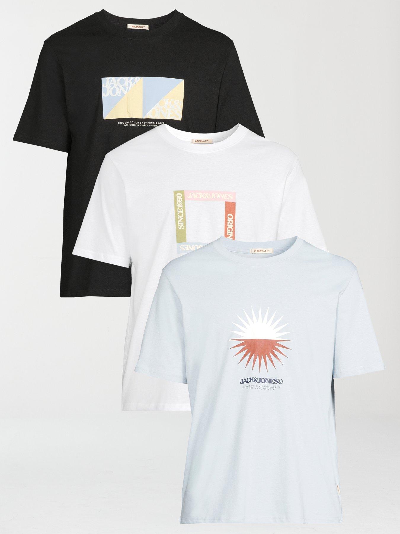undefined Jortavira 3 Pack Short Sleeve T-Shirts - Multi