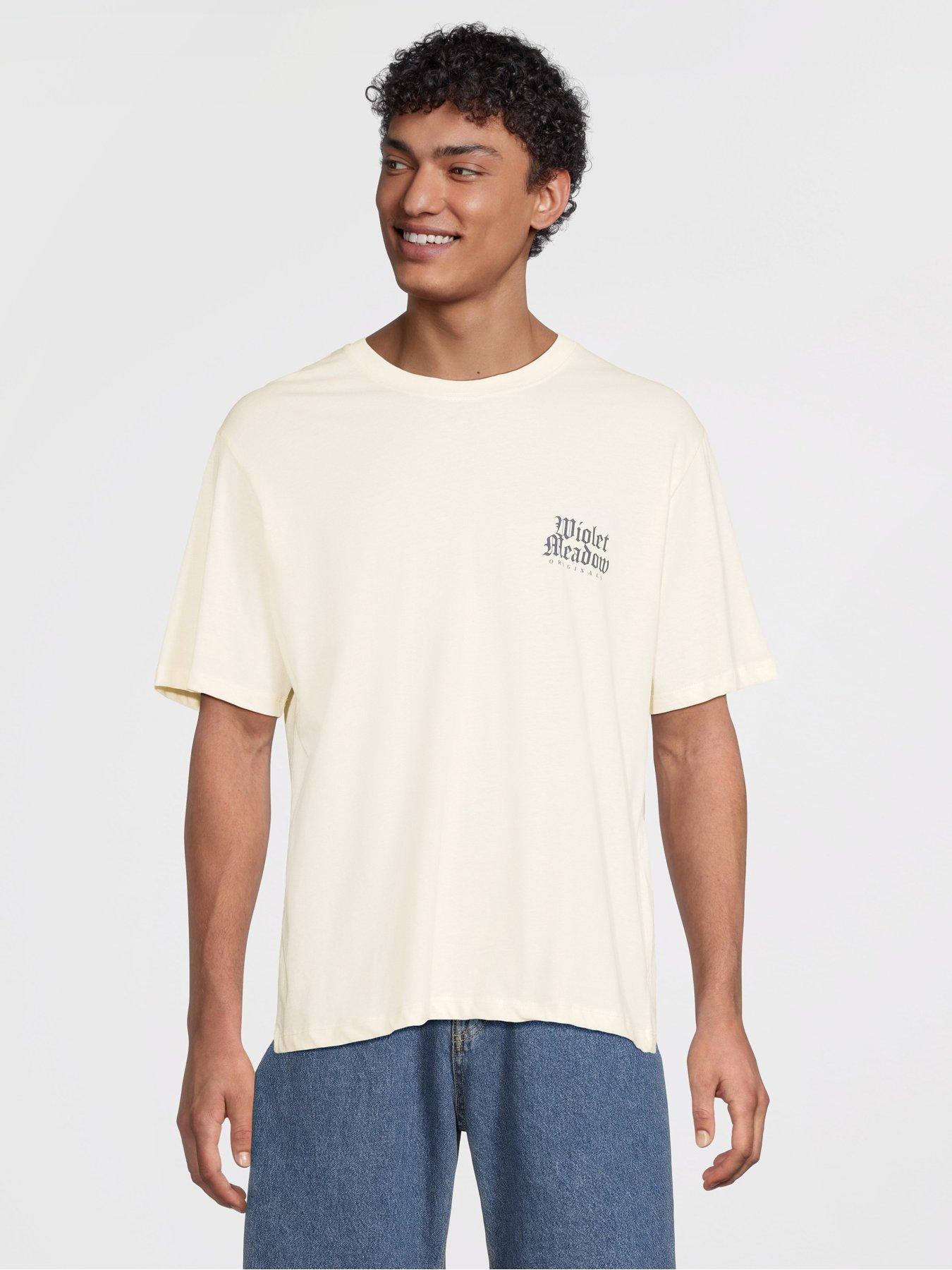 undefined Grove Short Sleeve T-Shirt - Cream