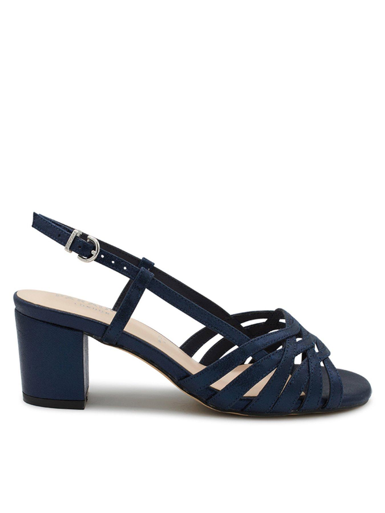 paradox-london-nicolette-wide-fit-metallic-heeled-sandal-navy