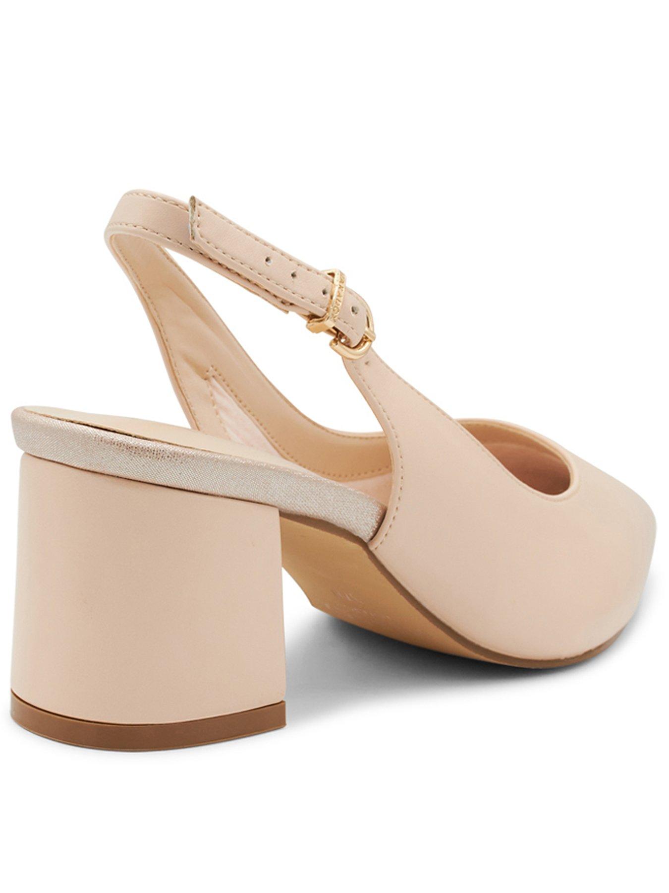  image of paradox-london-flynn-wide-fit-faux-leather-heeled-shoe-nude