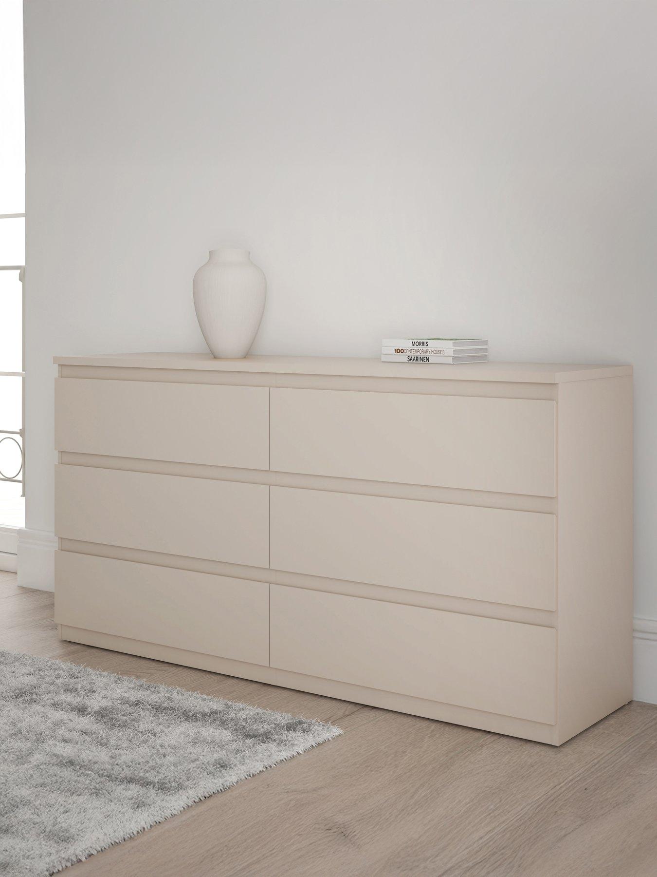 Very Home Lisson 6 Drawer Chest - Oatmeal - FSC® Certified