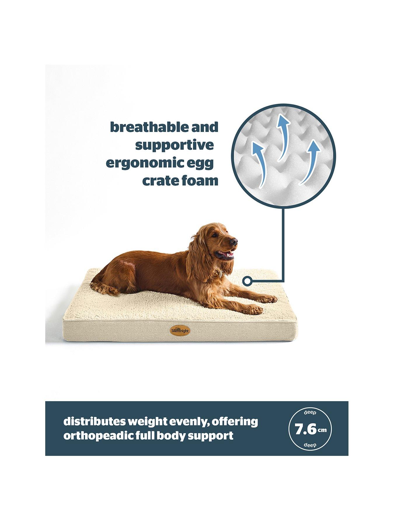 Image 2 of 7 of Silentnight Firm Support Crate Mattress Pet Bed - Natural