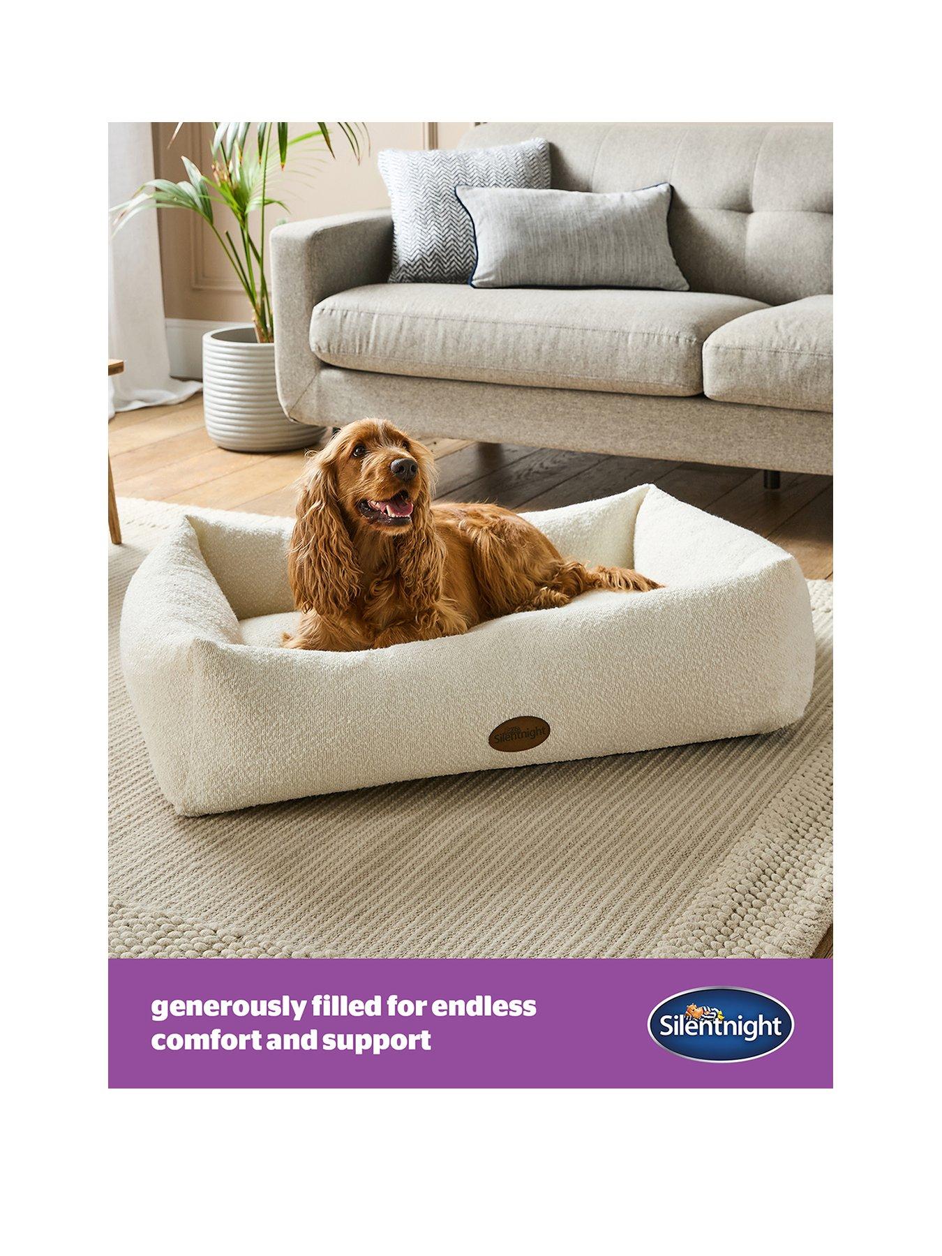 Image 2 of 7 of Silentnight Ultimate Deep Sleep Boucle Box Pet Bed - Natural