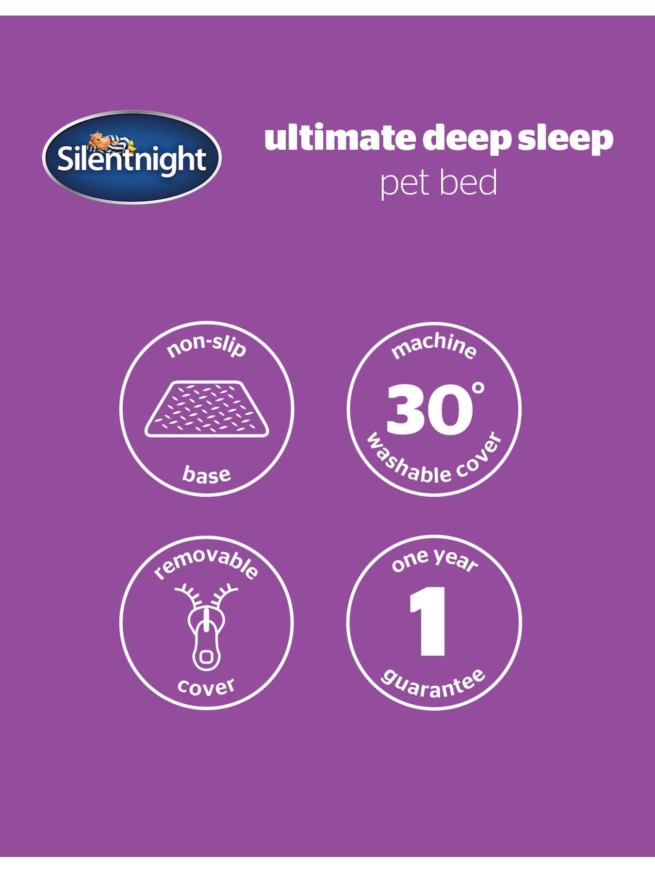 Image 7 of 7 of Silentnight Ultimate Deep Sleep Boucle Box Pet Bed - Natural