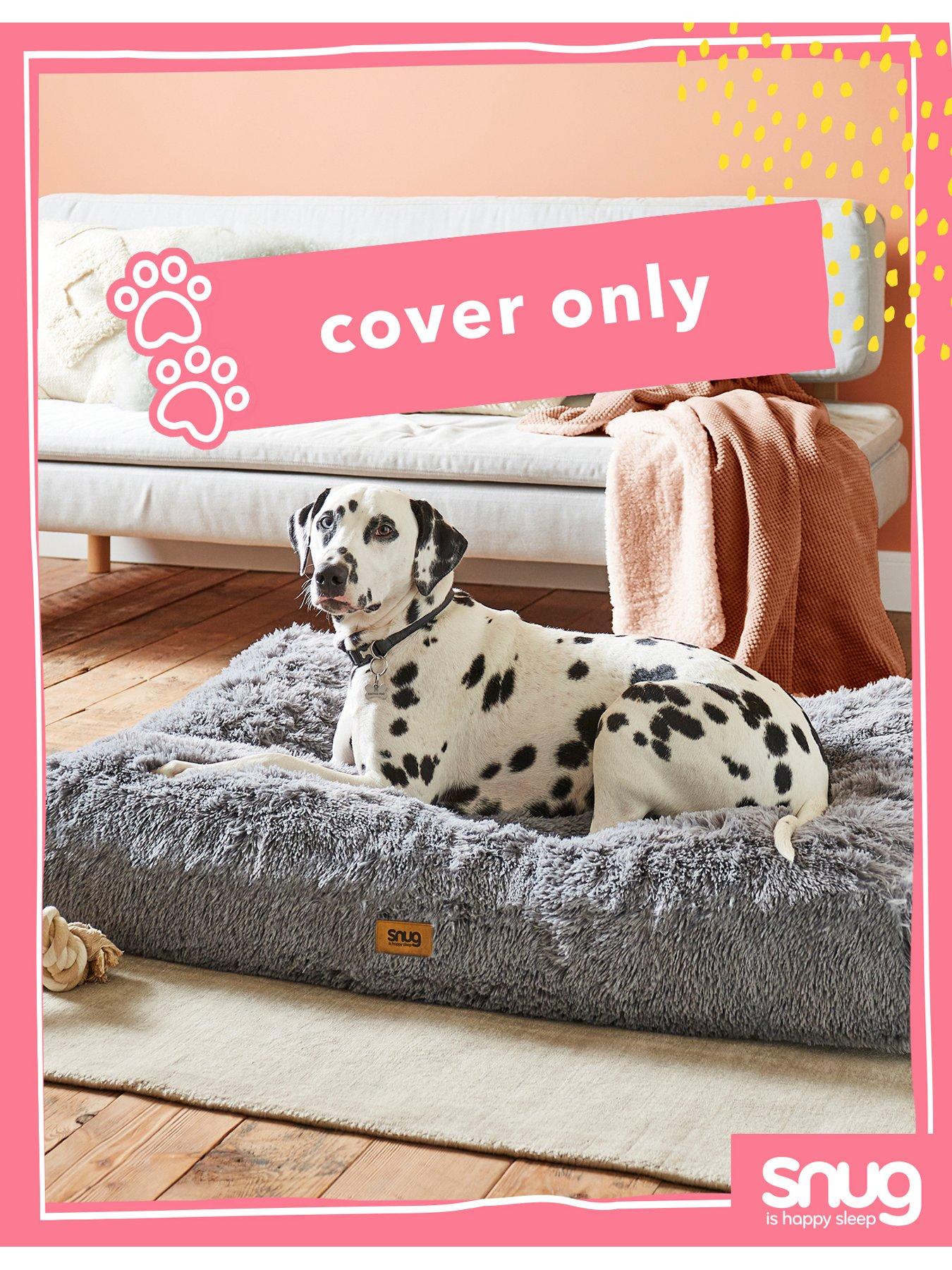 Snug Furry Friends Super Fluffy Replacement Pet Bed Cover - L