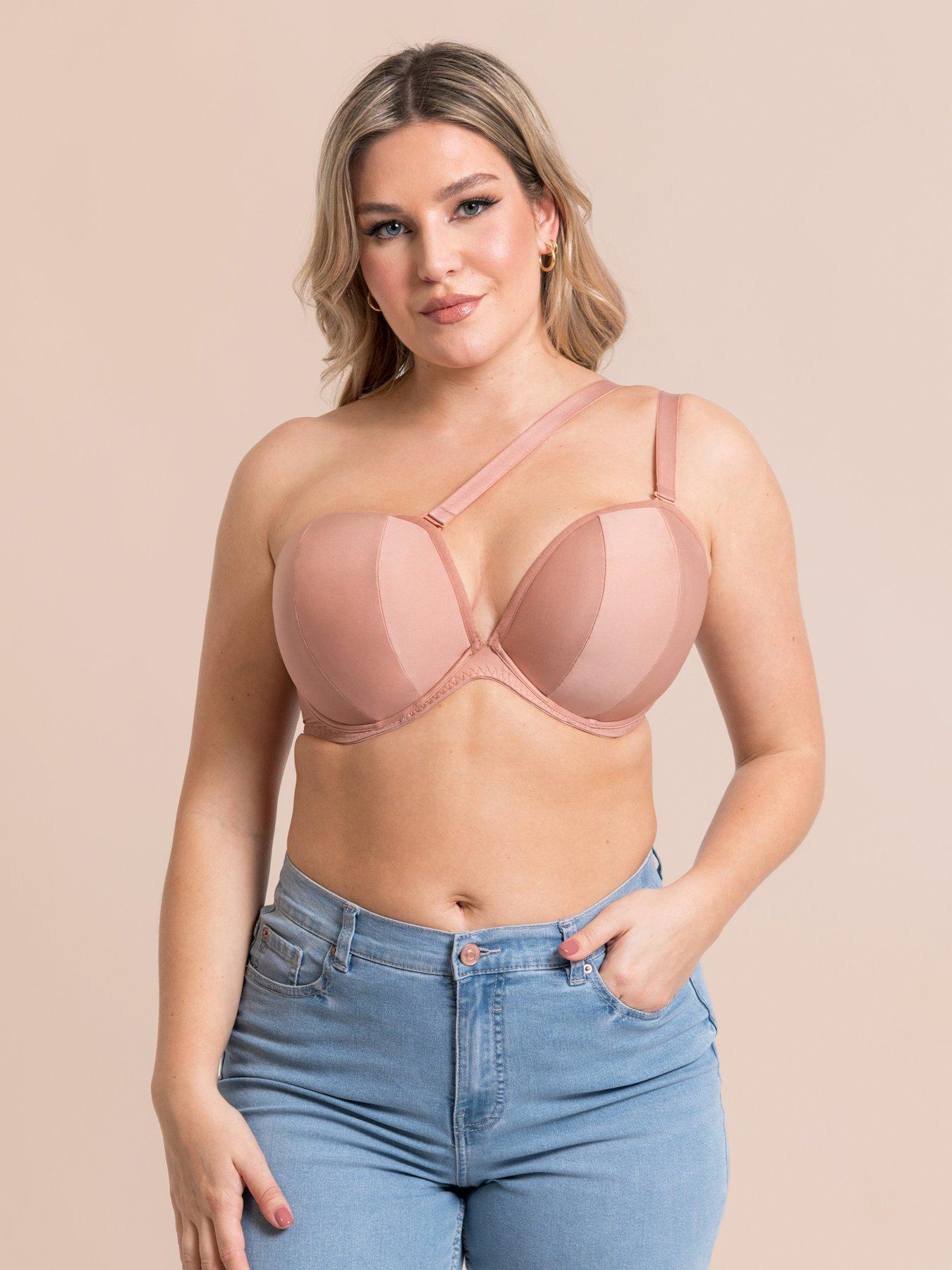 undefined Superhero Multiway Padded Plunge Bra - Latte