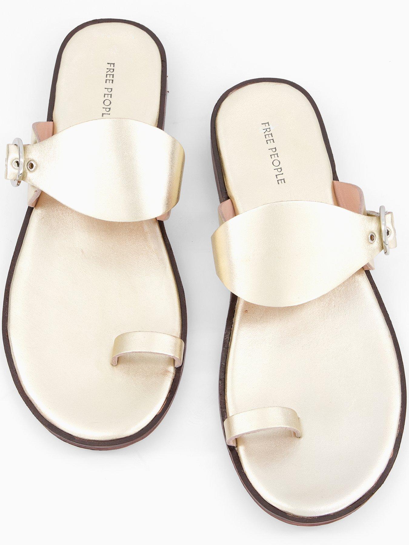 Image 3 of 7 of FREE PEOPLE Barcelona Slip On Sandal - Gold