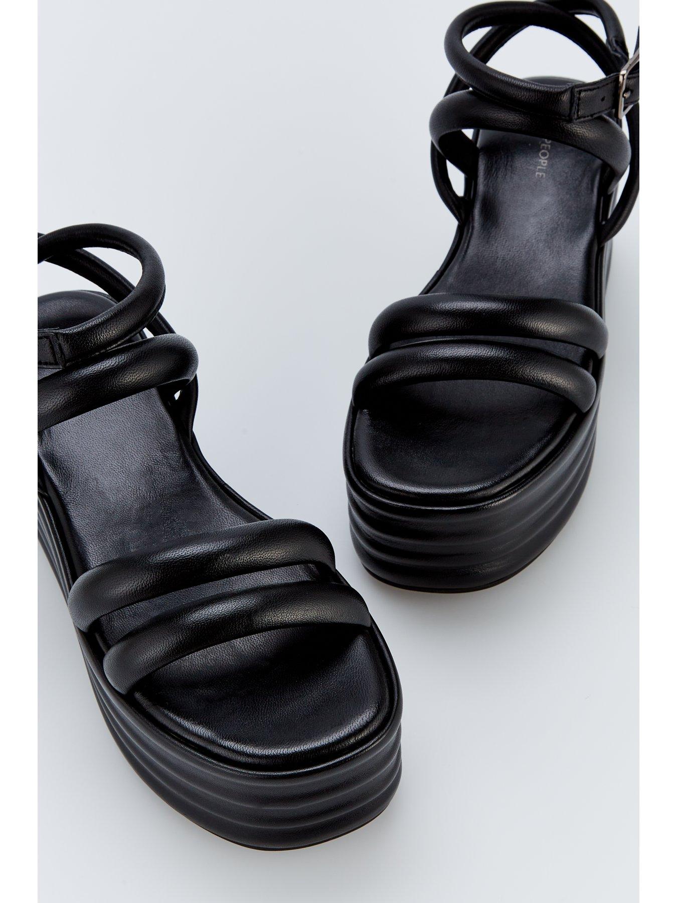 Image 4 of 5 of FREE PEOPLE Iris Flatform - Black