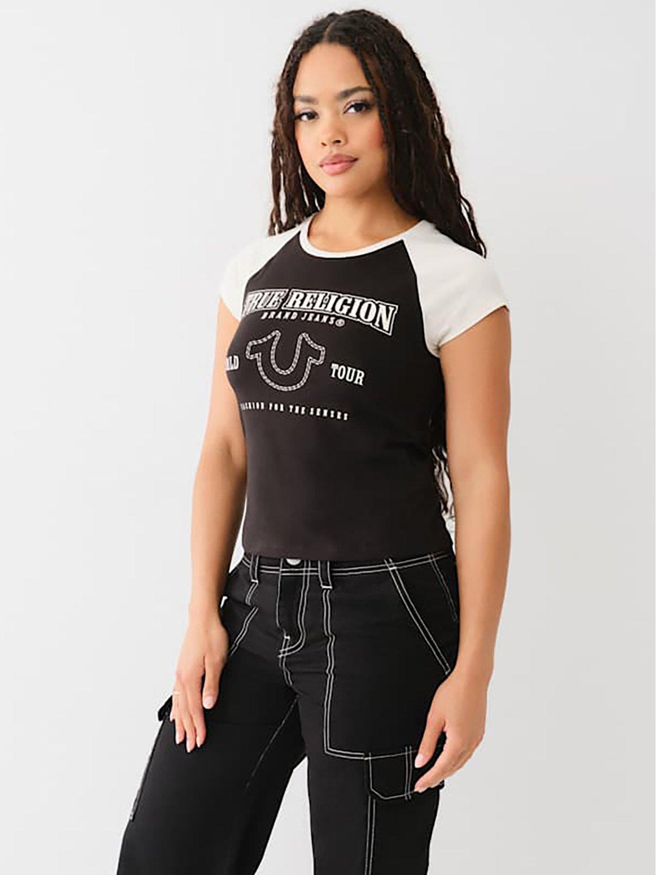 true-religion-raglan-short-sleeve-baby-tee-black