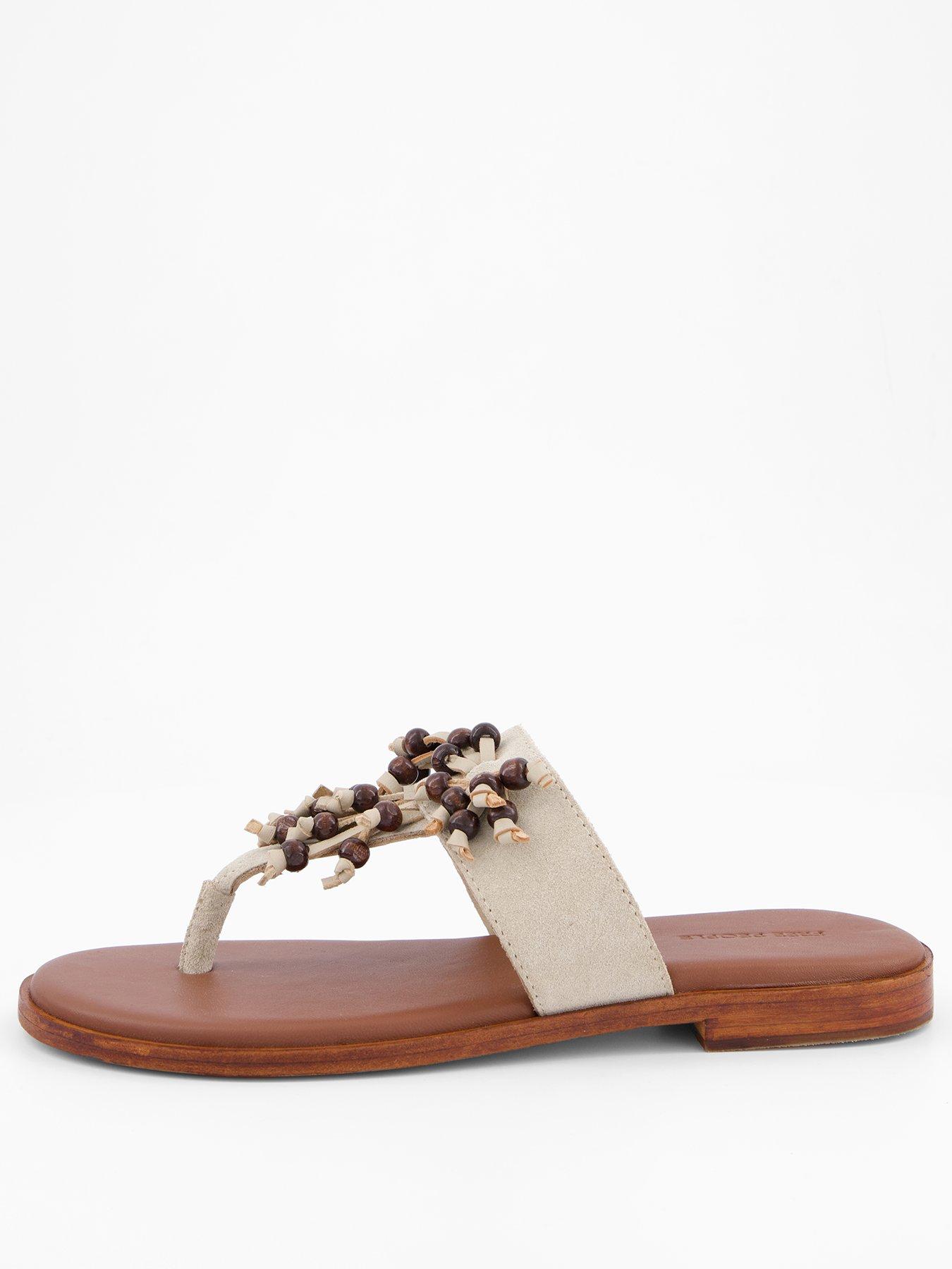 Image 2 of 7 of FREE PEOPLE Sadie Fringe Sandal - Light Brown