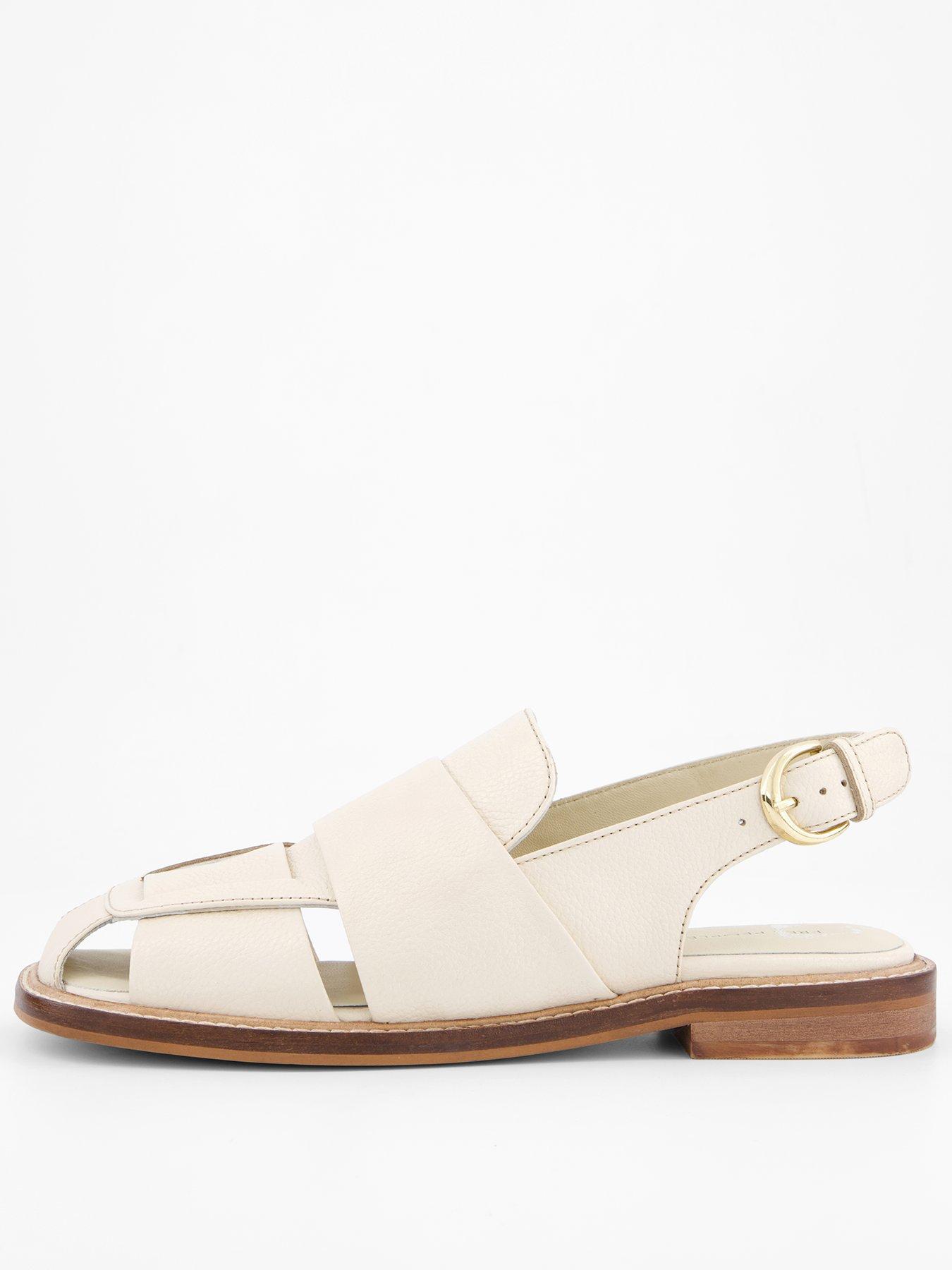 Image 1 of 7 of FREE PEOPLE Libby Fisher Flat - Cream