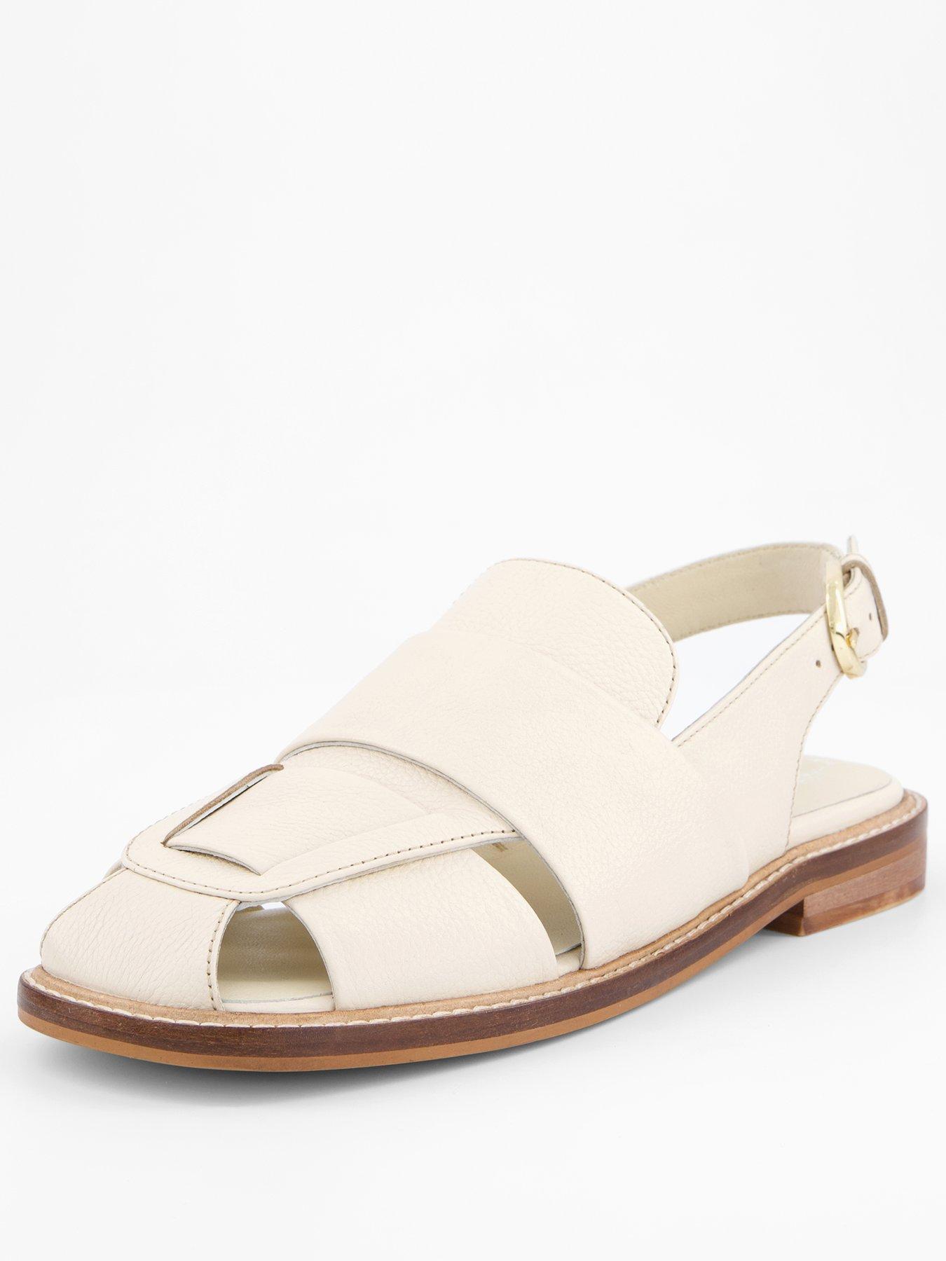 Image 2 of 7 of FREE PEOPLE Libby Fisher Flat - Cream