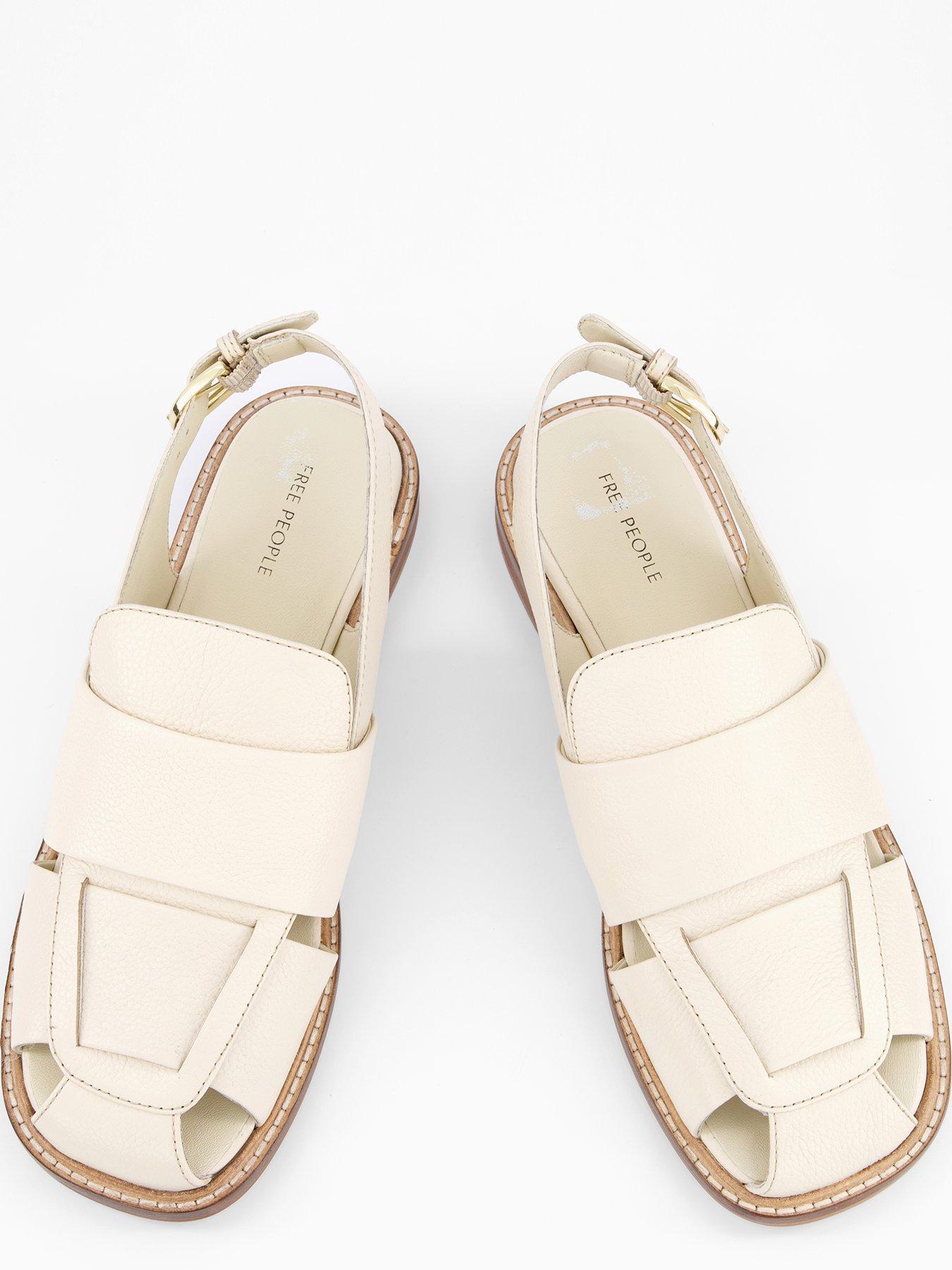 Image 3 of 7 of FREE PEOPLE Libby Fisher Flat - Cream