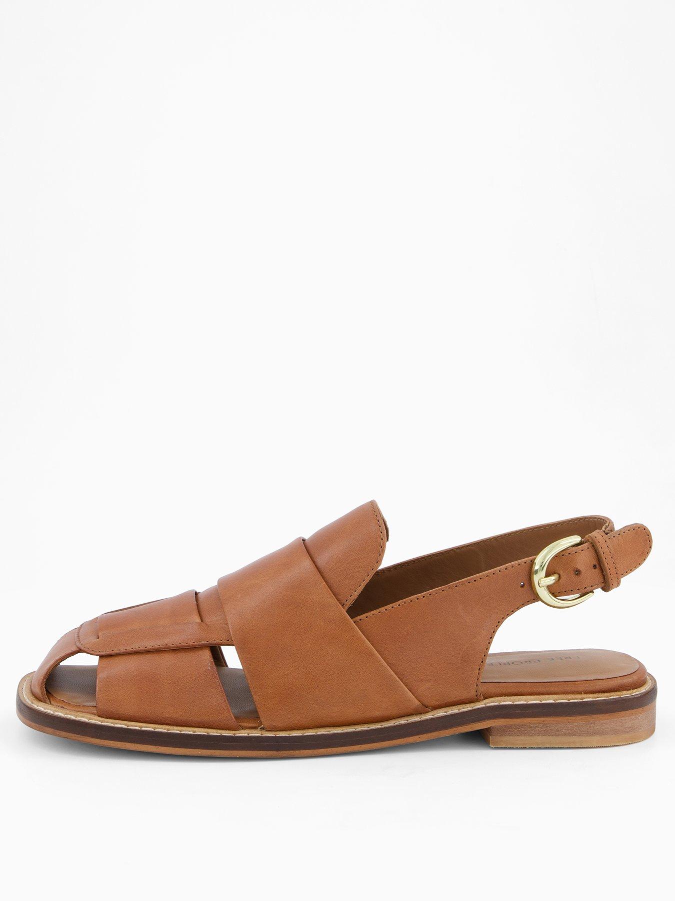 Image 2 of 7 of FREE PEOPLE Libby Fisher Flat - Brown