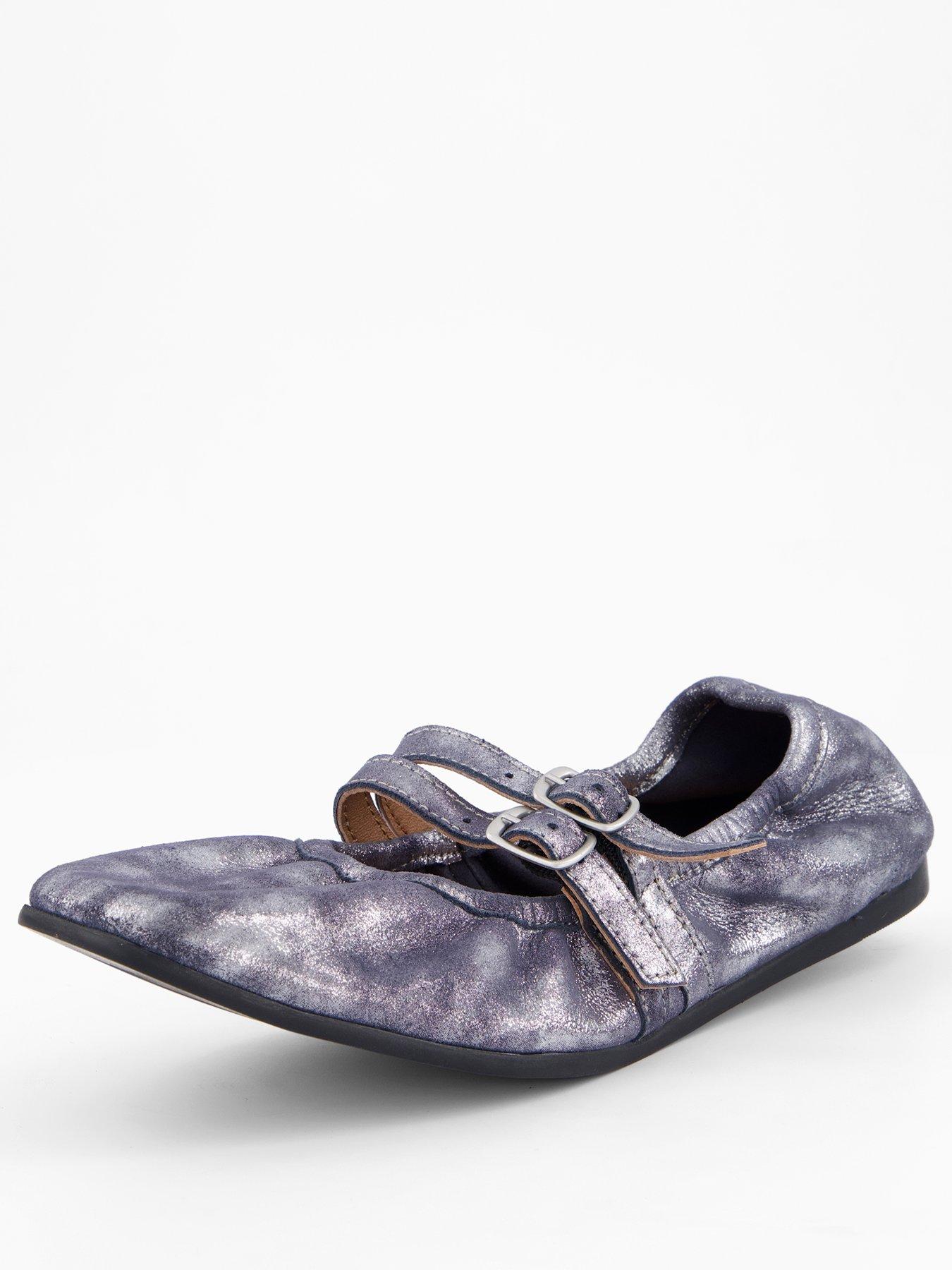  image of free-people-gemini-ballet-flat-silver