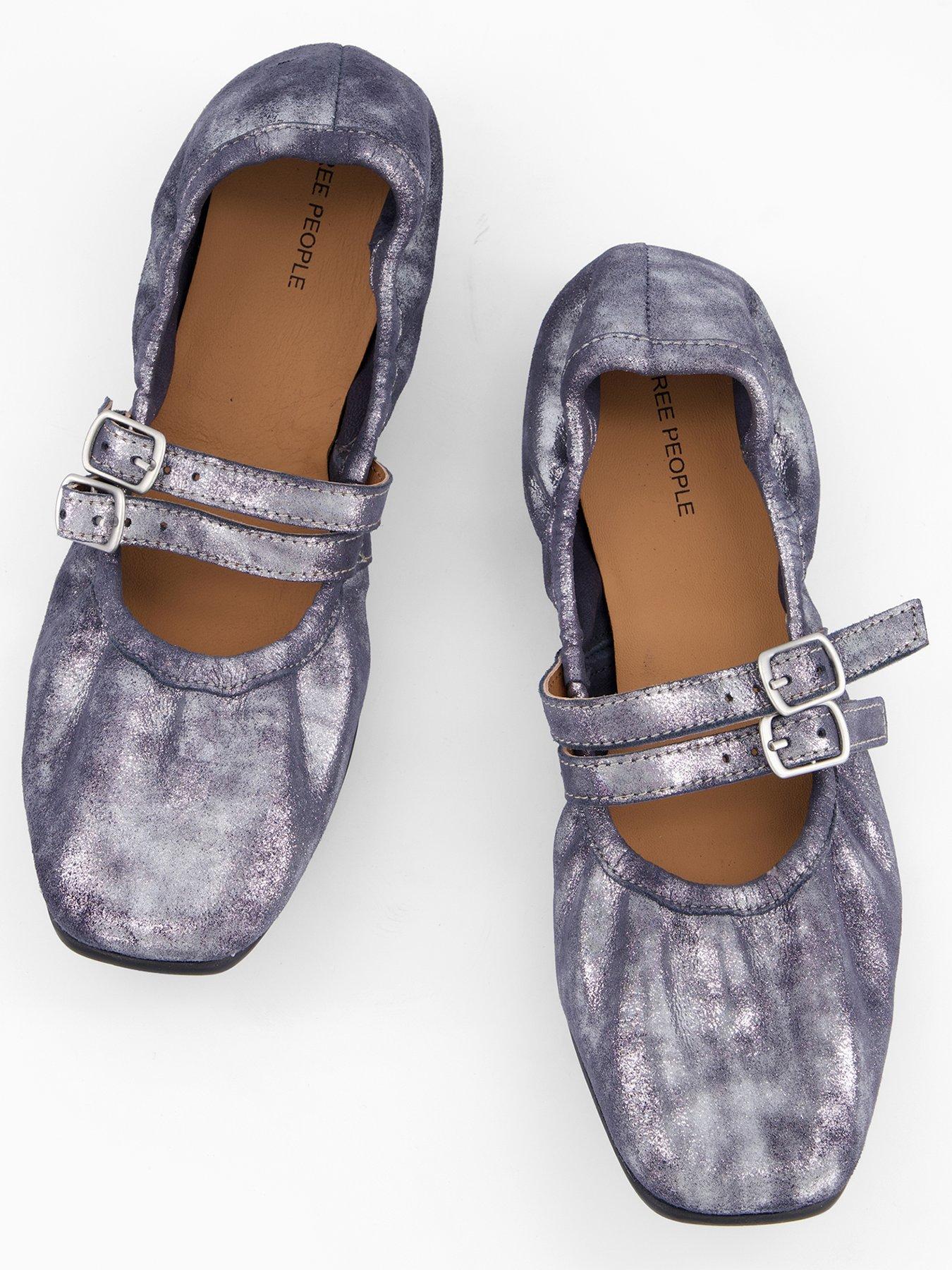  image of free-people-gemini-ballet-flat-silver