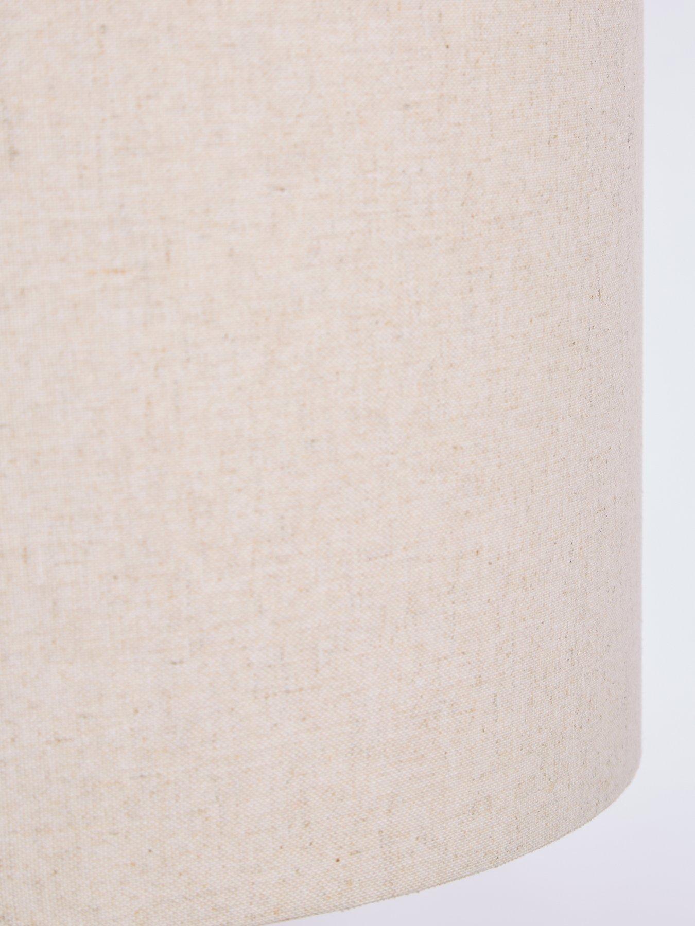 Image 6 of 7 of Very Home Wooden Floor Lamp with Brass Base