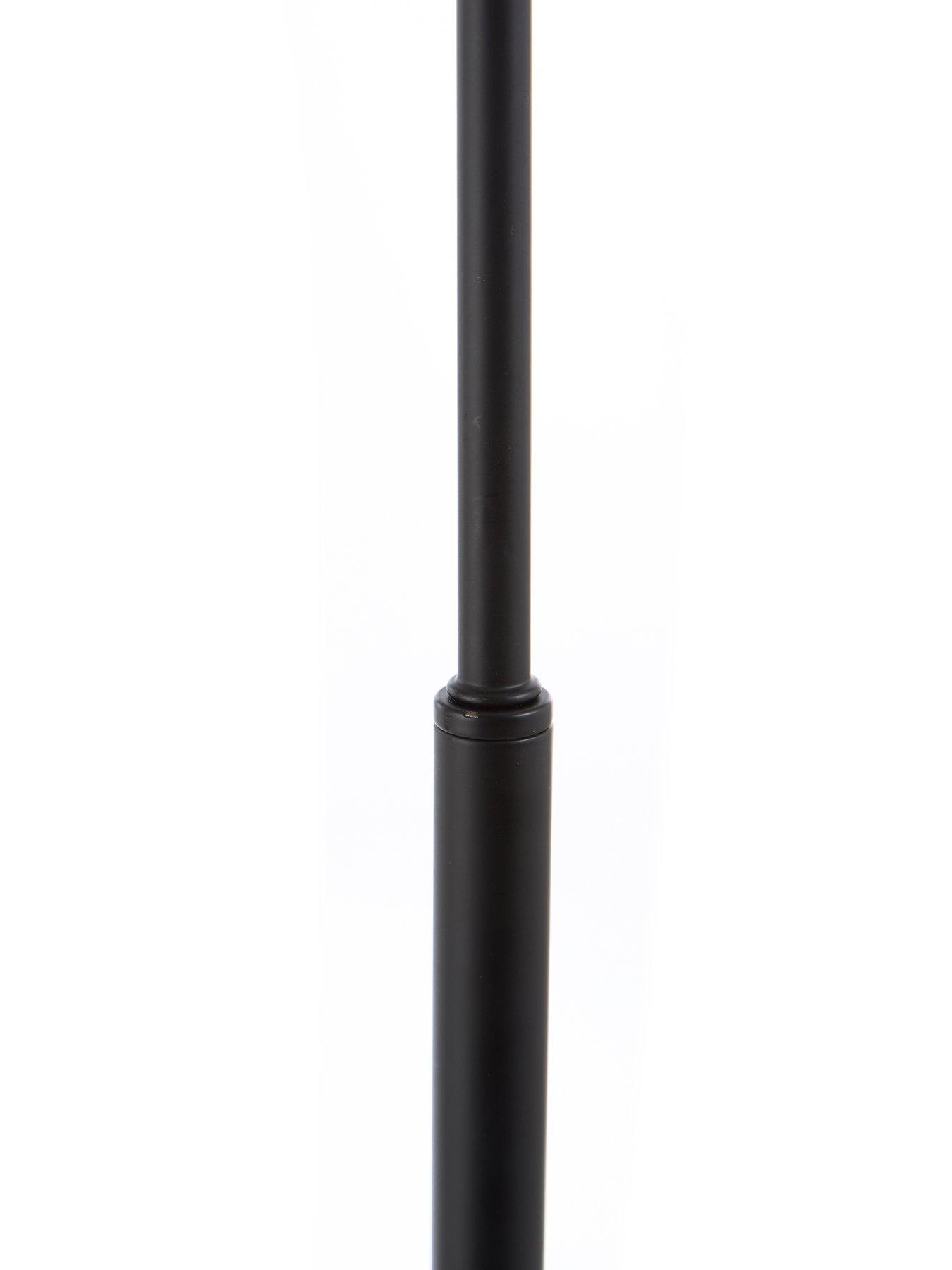 Image 5 of 6 of Very Home Black Arc Floor Lamp with Glass Shade