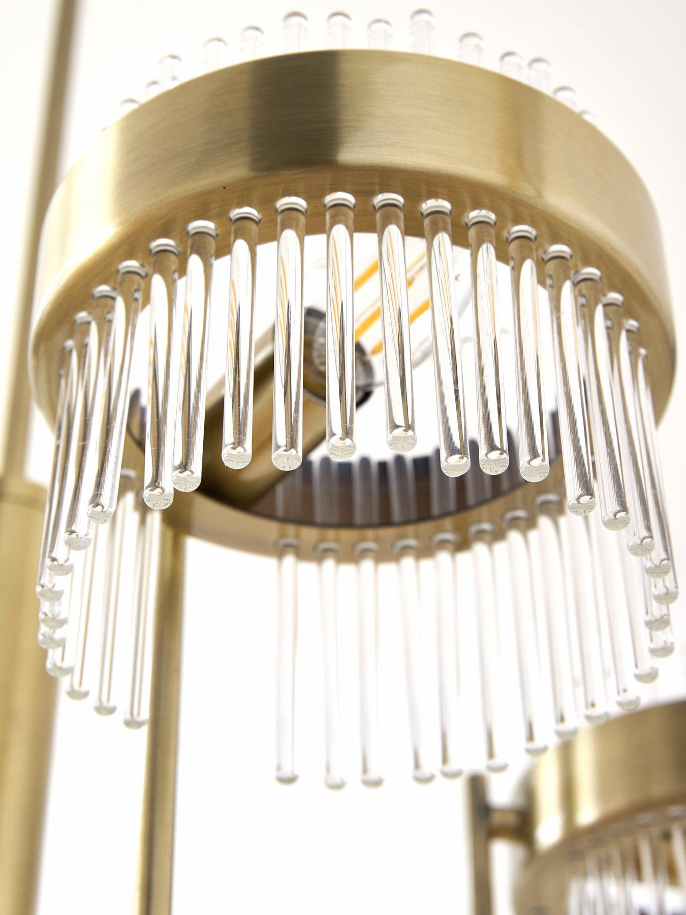 Image 2 of 5 of The Very Collection 5 Light Pendant with Ribbed Glass