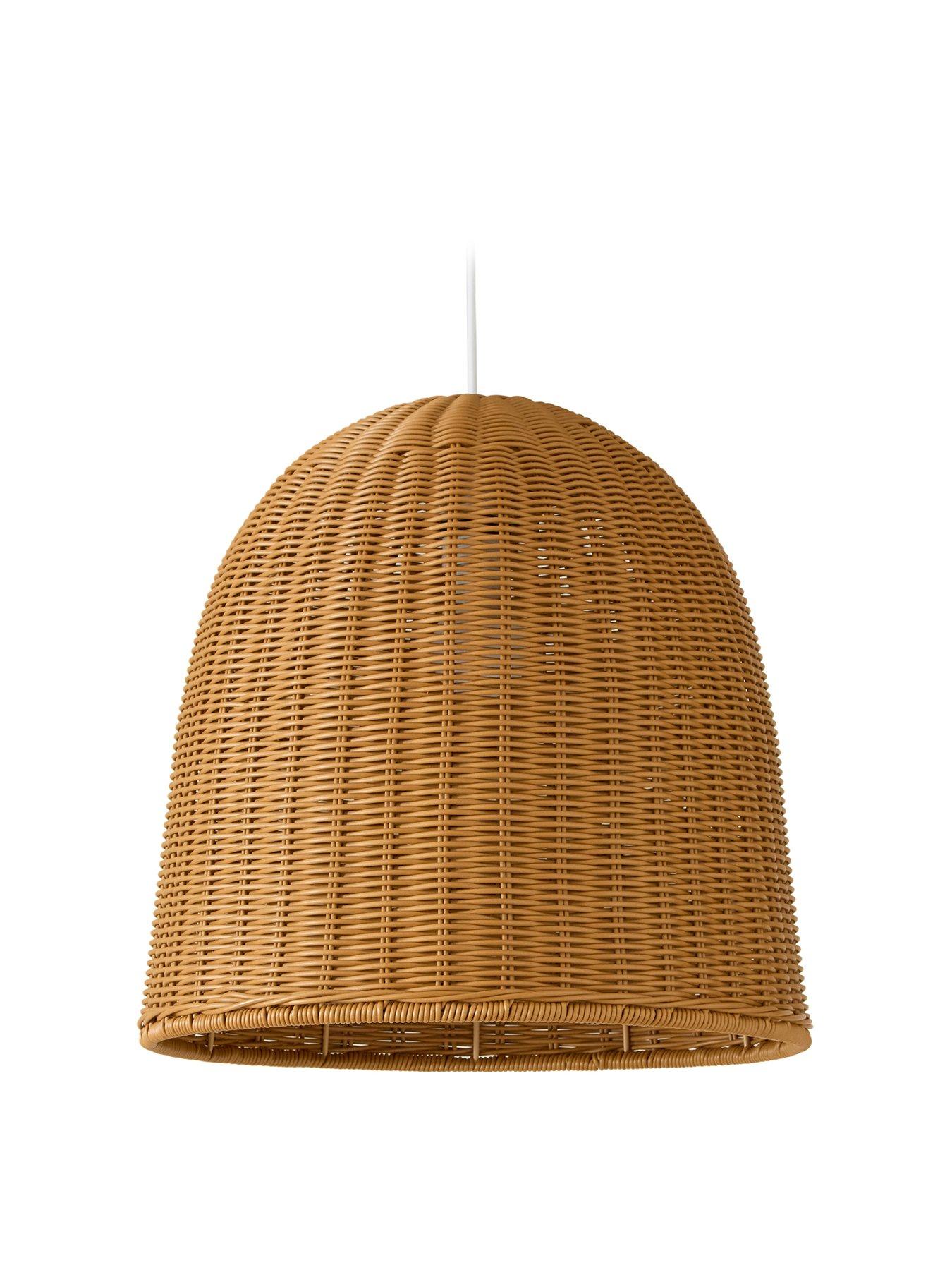 Image 2 of 6 of Michelle Keegan Home Mk Rattan Easy Fit Shade With Poly Material  40Cm