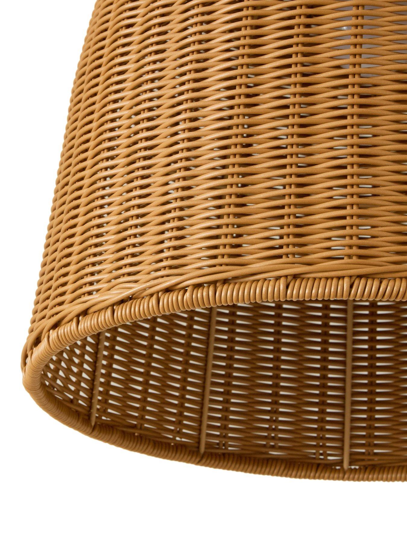 Image 6 of 6 of Michelle Keegan Home Mk Rattan Easy Fit Shade With Poly Material  40Cm