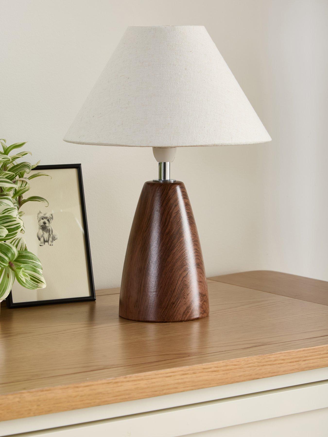 undefined Wood Effect Table Lamp