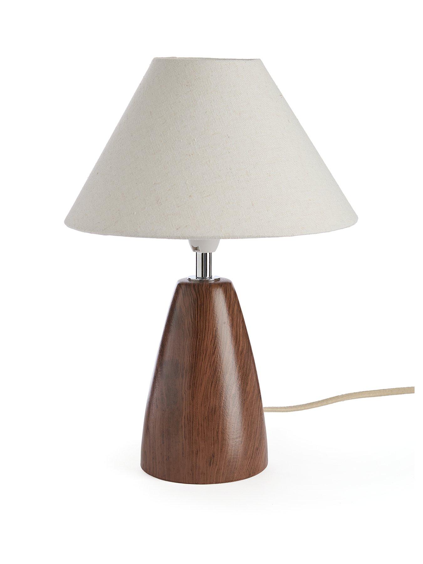 Image 2 of 6 of Very Home Wood Effect Table Lamp
