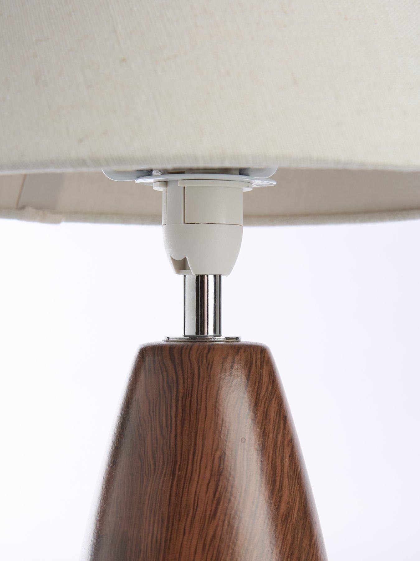 Image 6 of 6 of Very Home Wood Effect Table Lamp