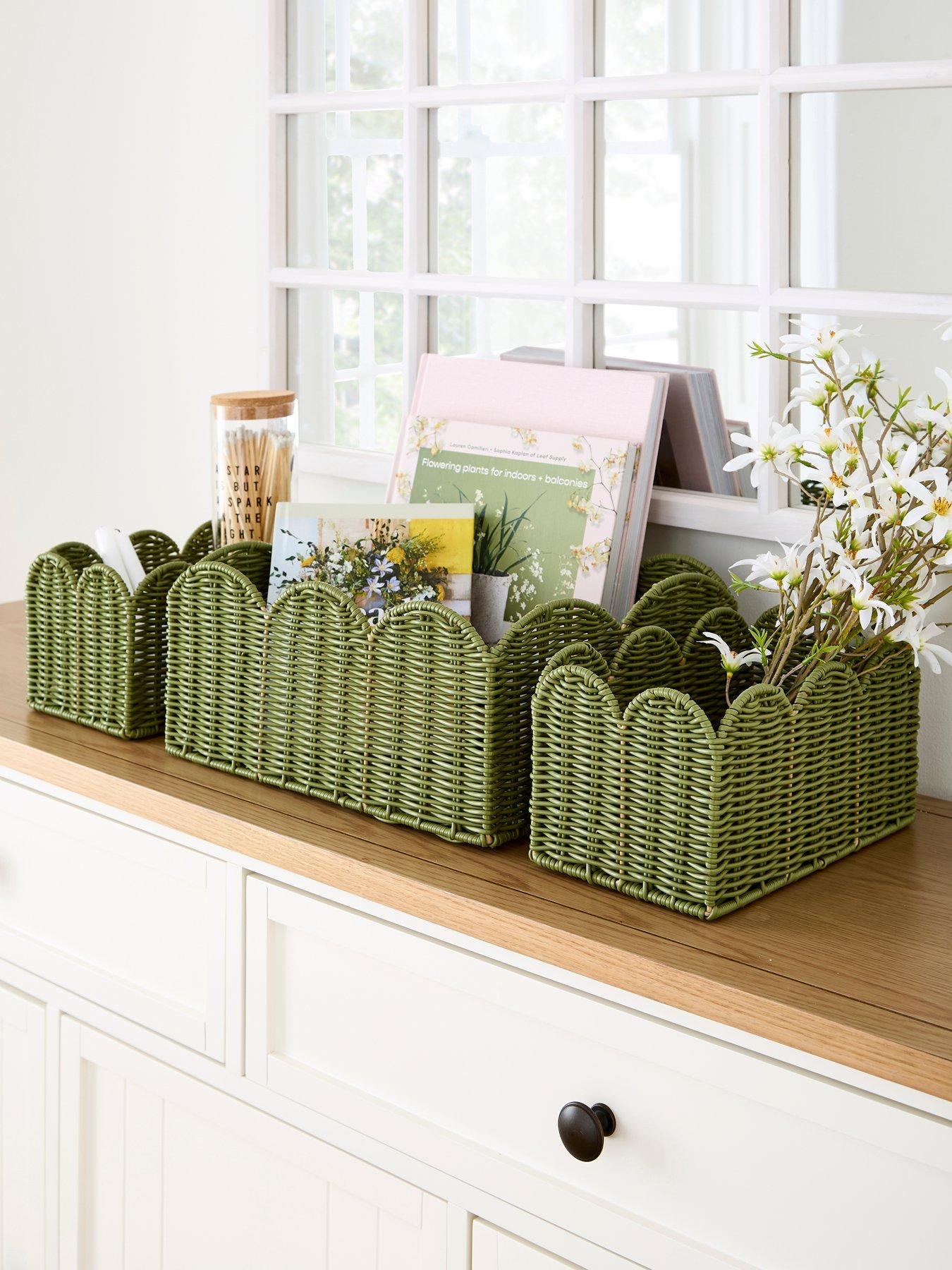  image of very-home-set-of-3-scallop-storage-baskets