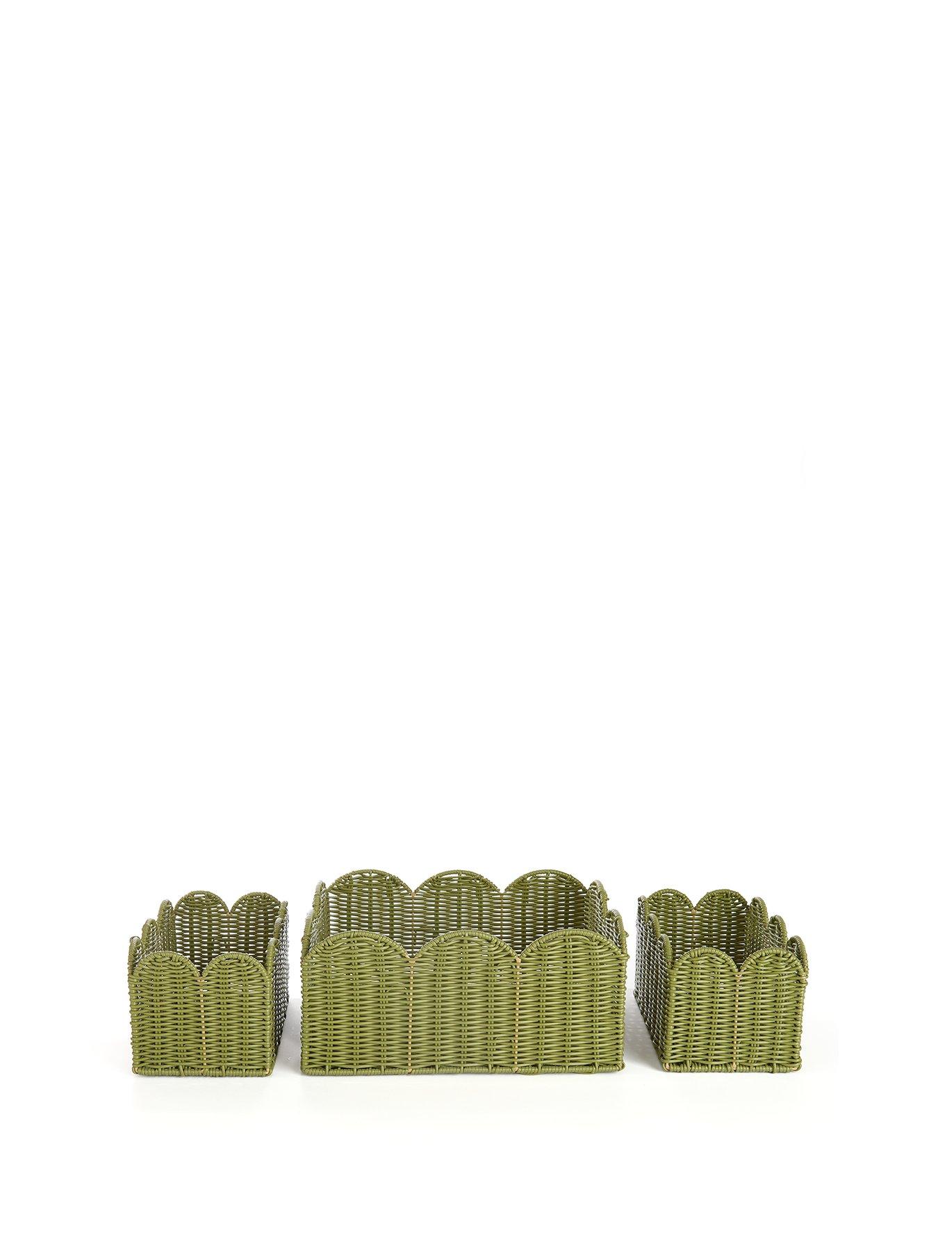  image of very-home-set-of-3-scallop-storage-baskets
