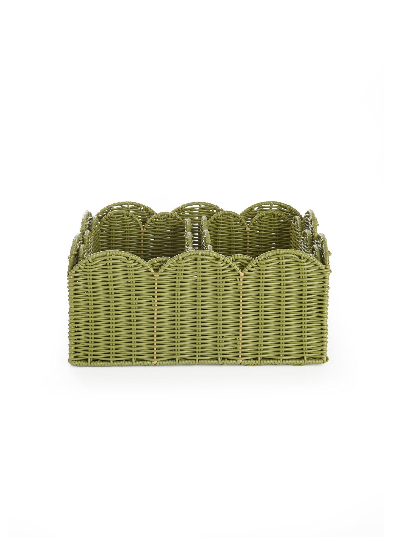  image of very-home-set-of-3-scallop-storage-baskets