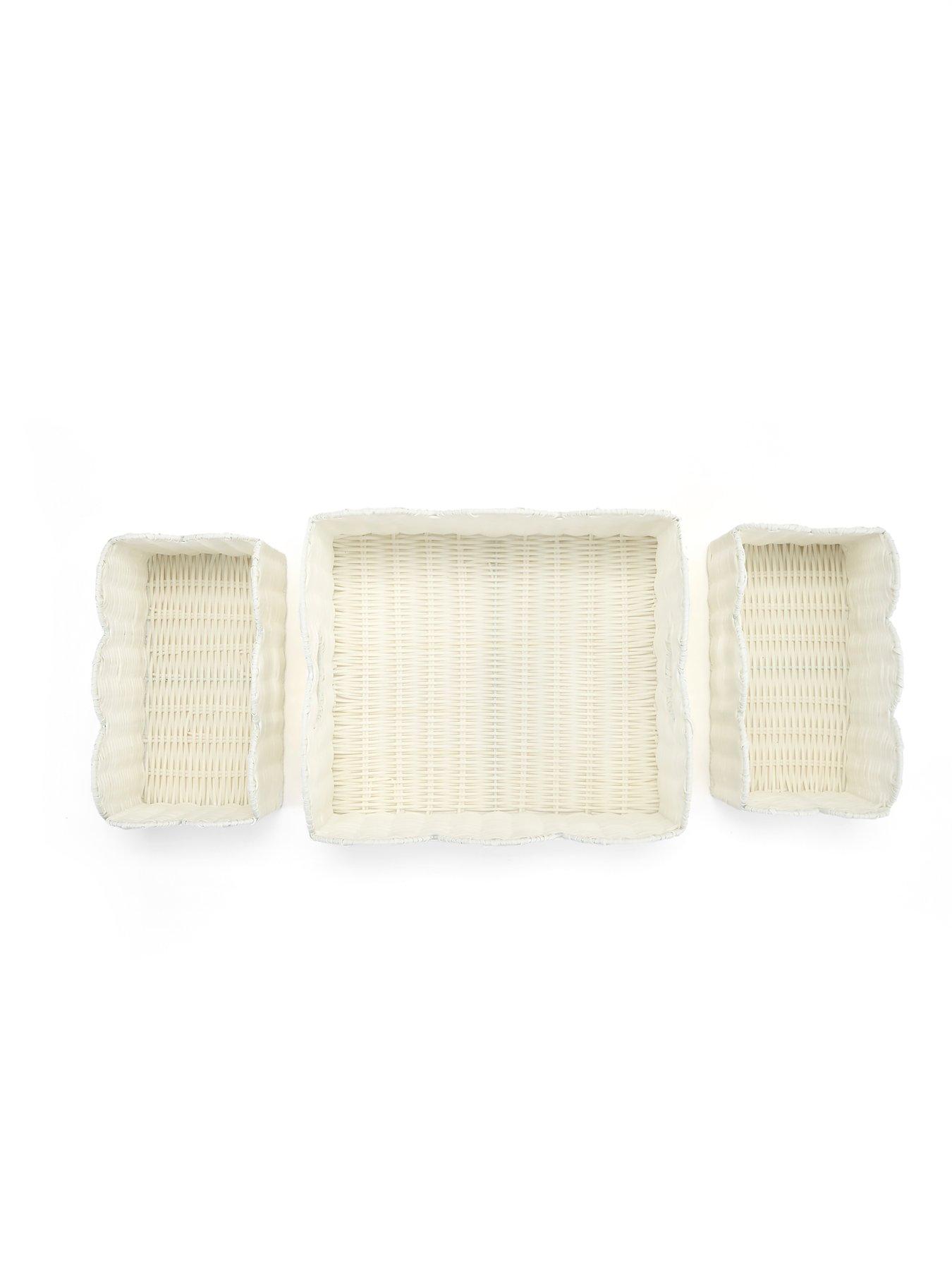 Image 5 of 7 of Very Home Set of 3 Scallop Storage Baskets
