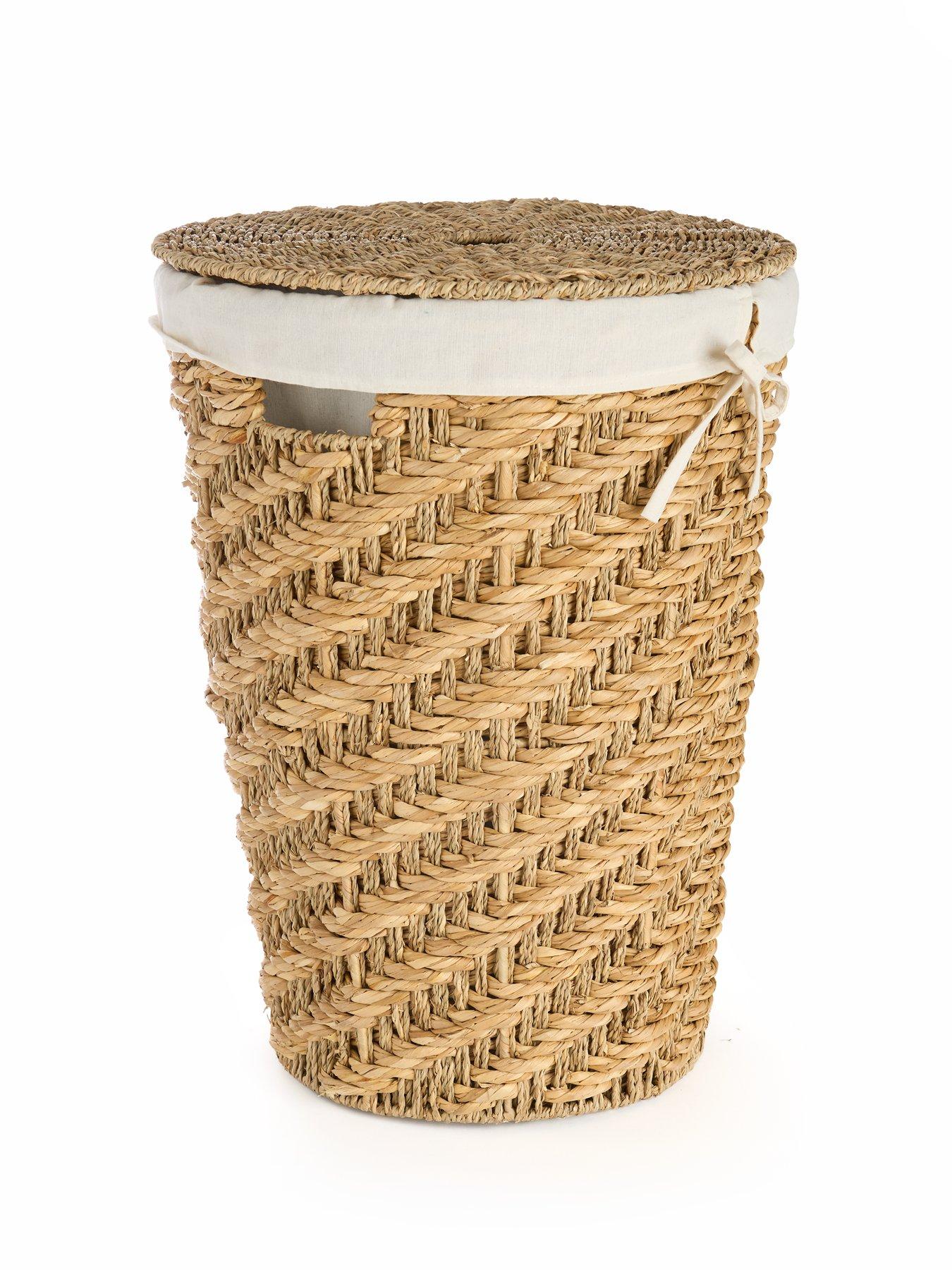 Image 3 of 7 of Very Home Seagrass Laundry Hamper with Lid