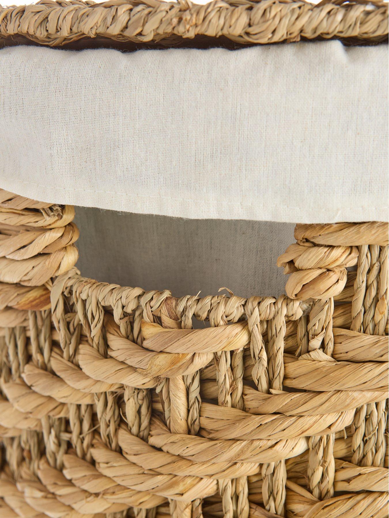 Image 5 of 7 of Very Home Seagrass Laundry Hamper with Lid