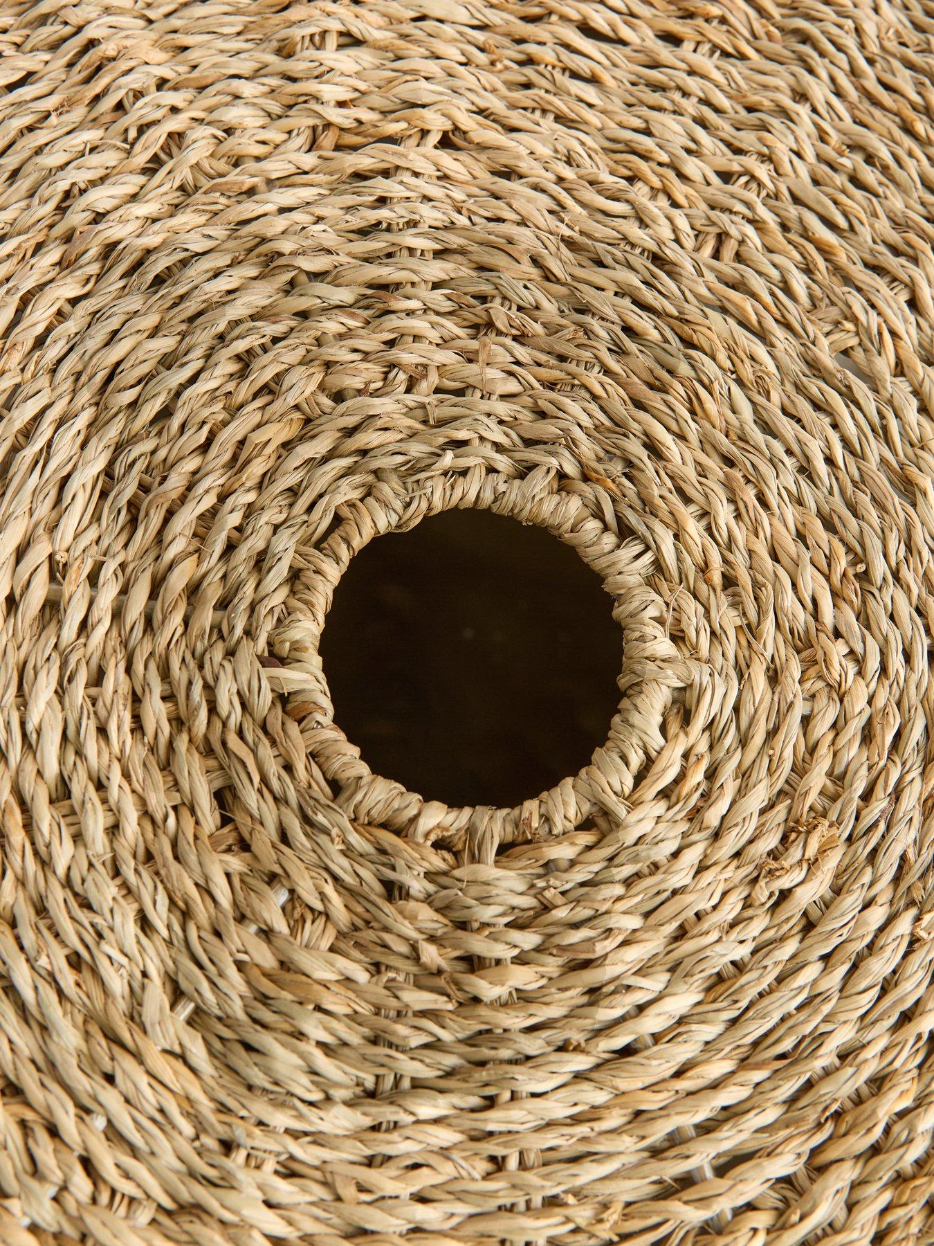 Image 6 of 7 of Very Home Seagrass Laundry Hamper with Lid