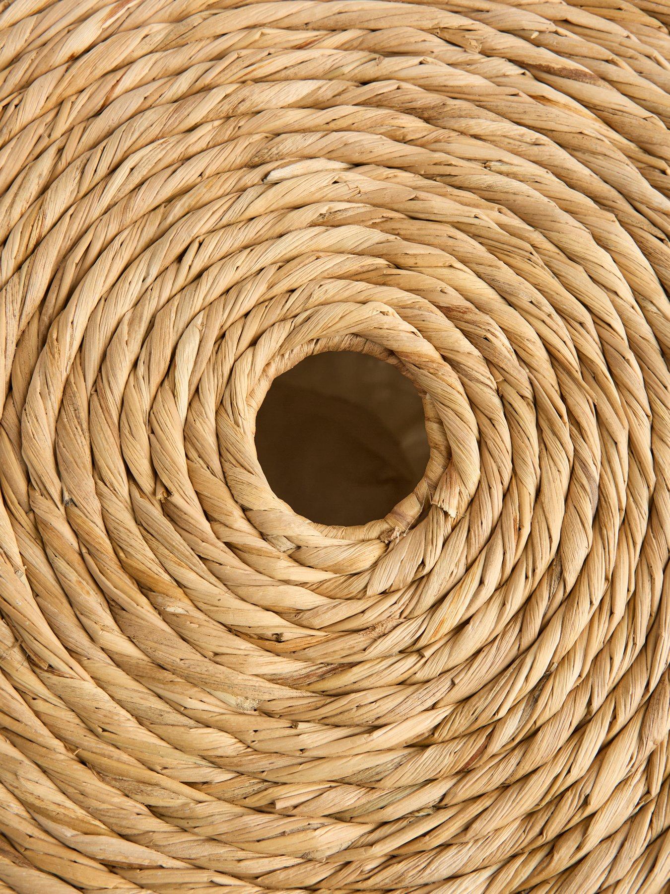 Image 6 of 7 of Very Home Round Papyrus Laundry Hamper with Lid