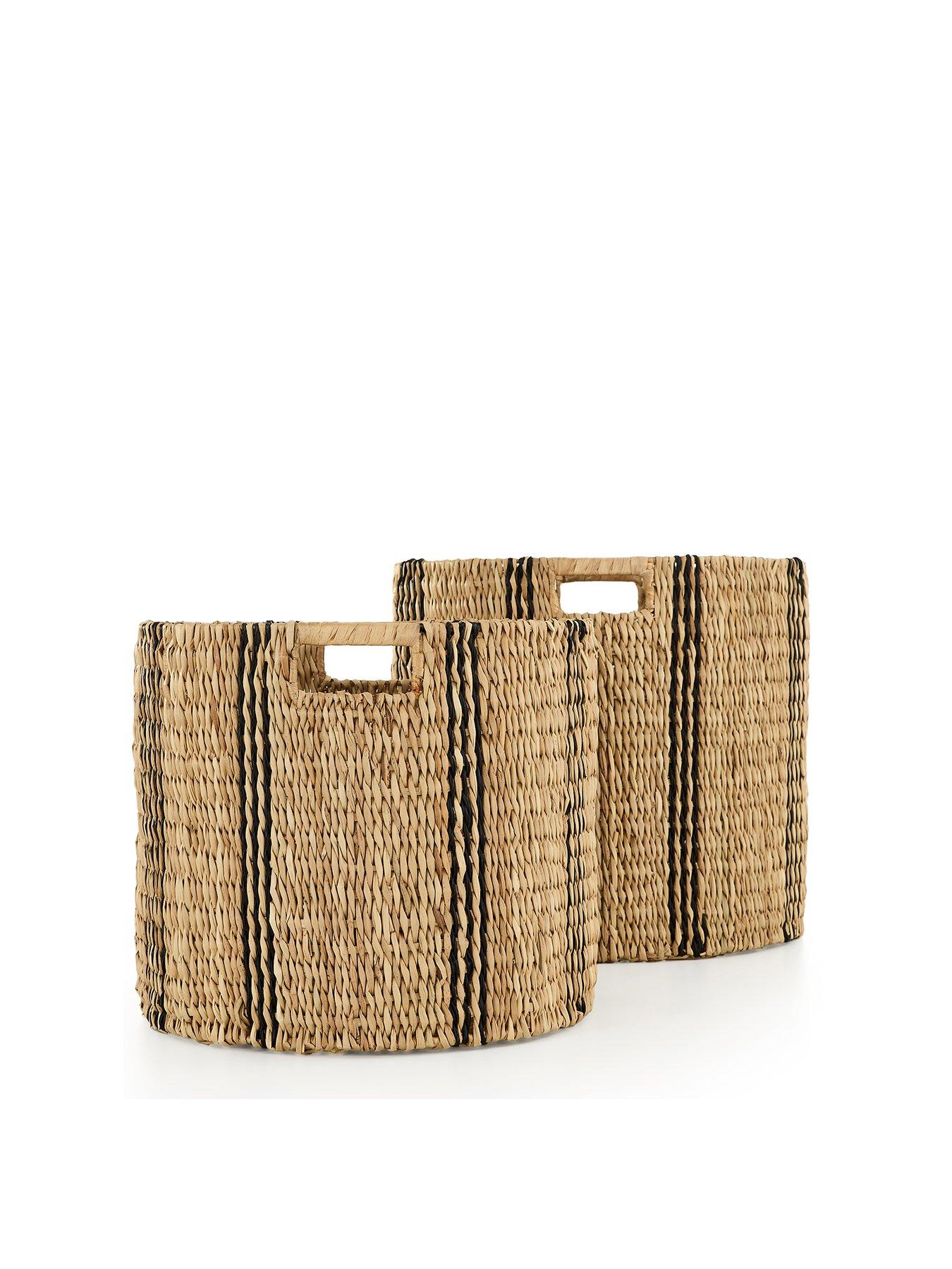 Image 2 of 6 of Very Home Set of 2 Stripe Basket