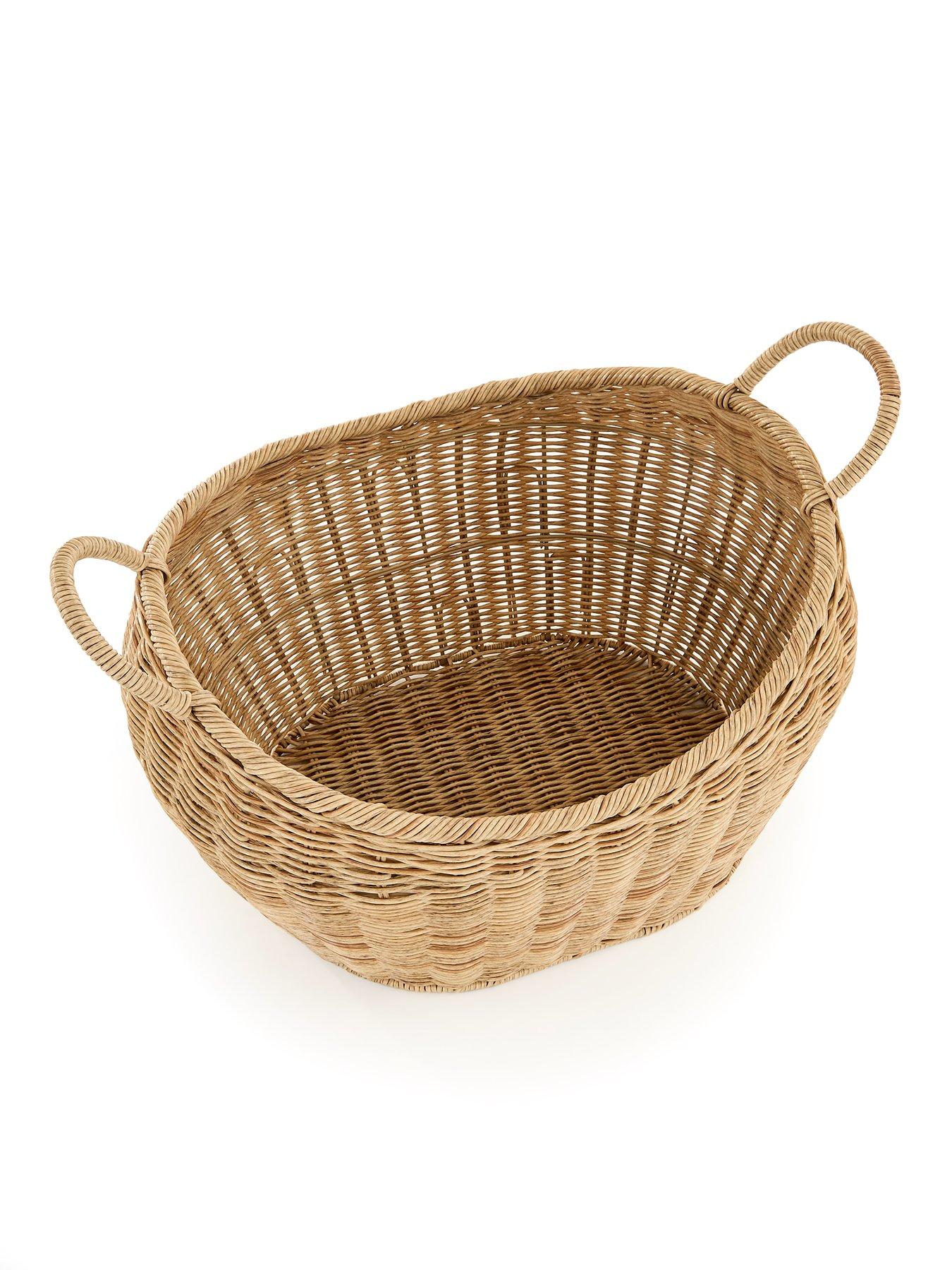 Image 4 of 6 of The Very Collection Concave Basket with Handles 50cm