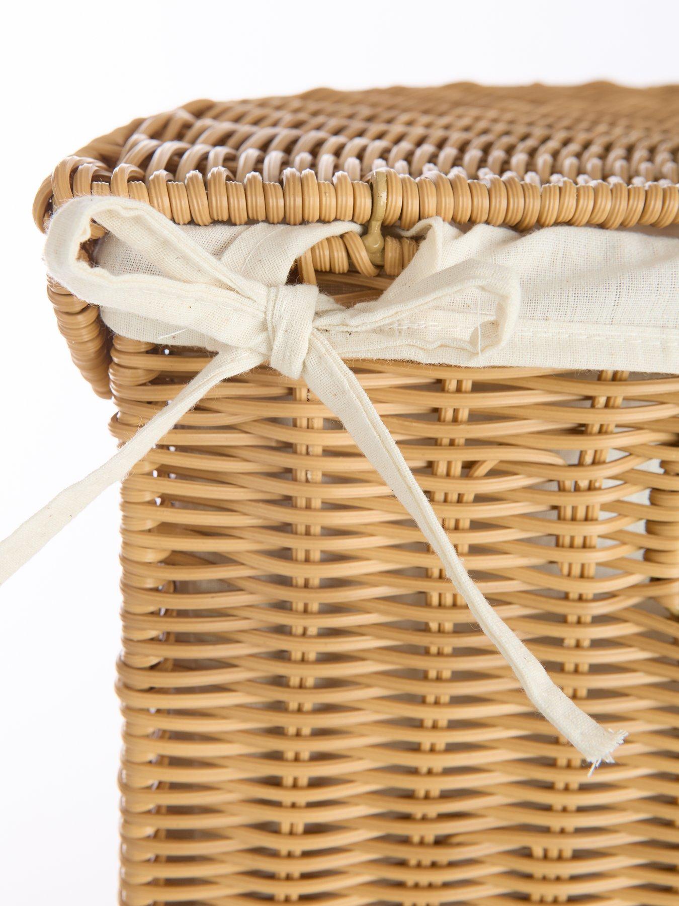  image of the-very-collection-scallop-corner-laundry-basket