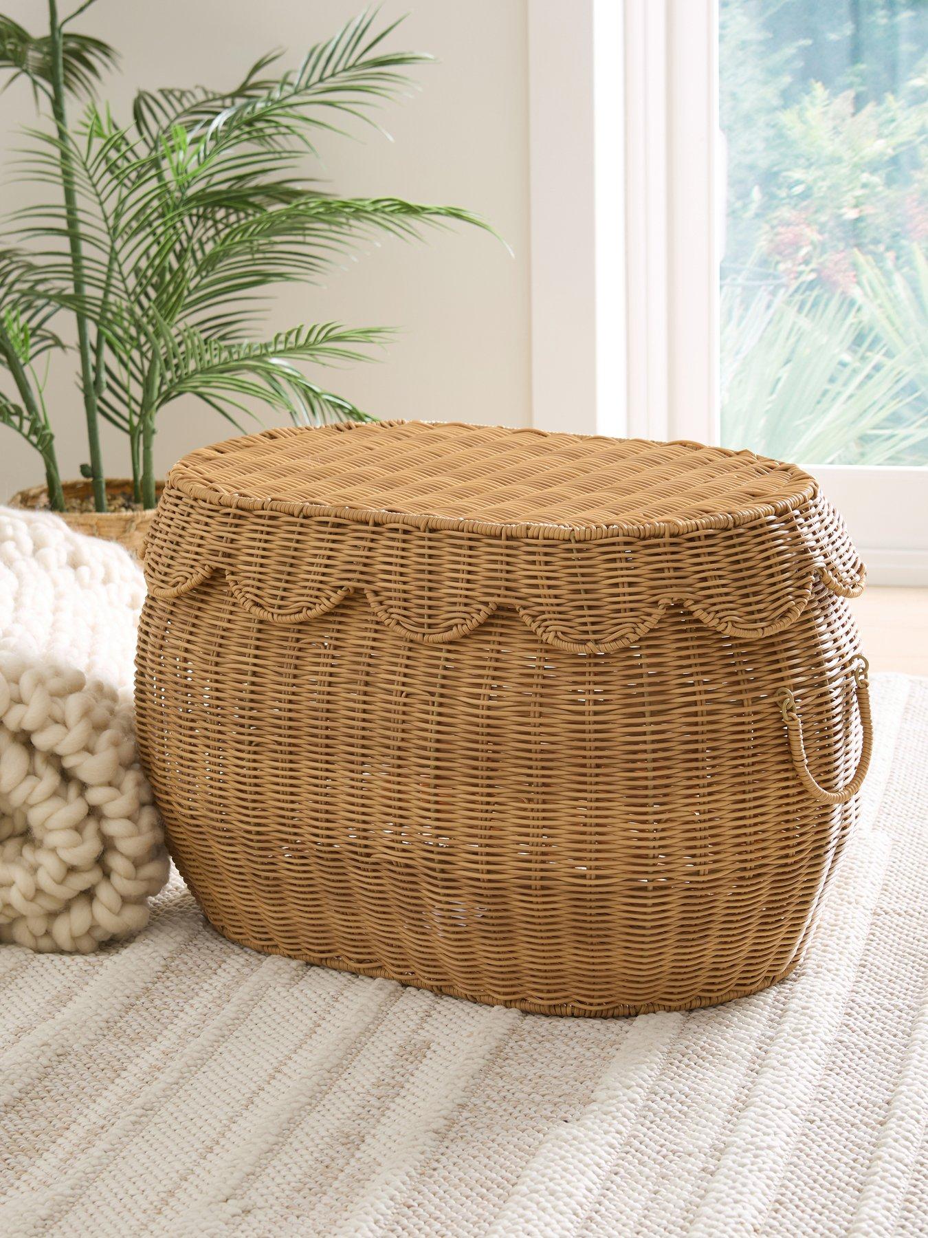 Image 1 of 7 of The Very Collection Large Scallop Sotrage Basket 60x40x36cm