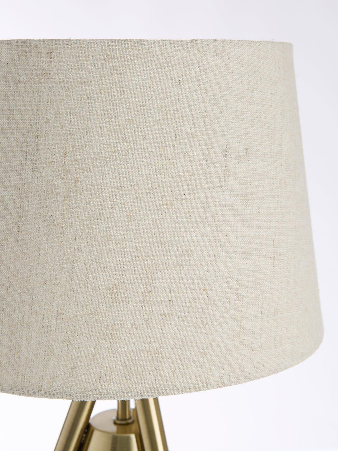 Image 4 of 7 of Very Home Two Tone Tripod Table Lamp