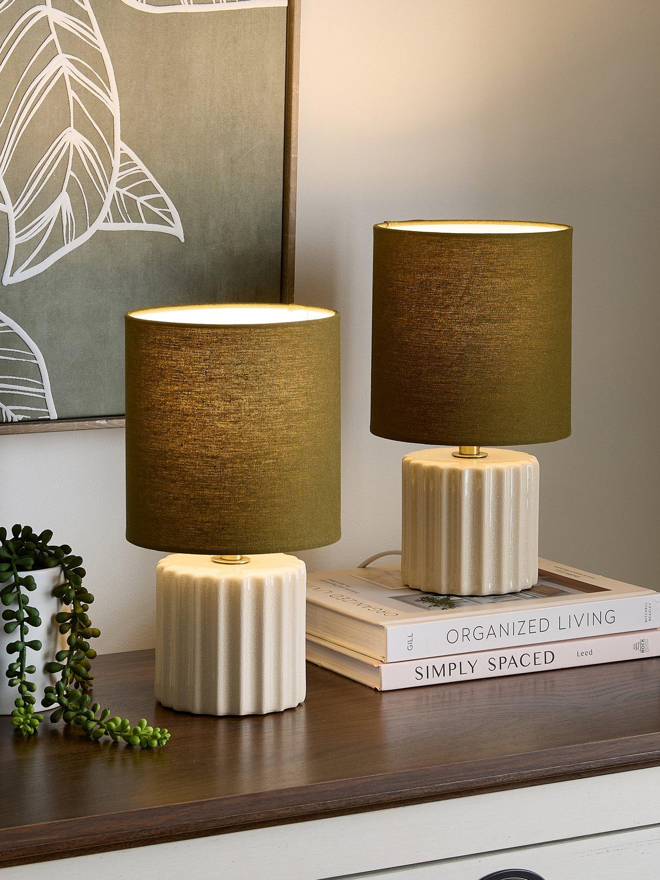 Very Home Set of 2 Ceramic Table Lamps