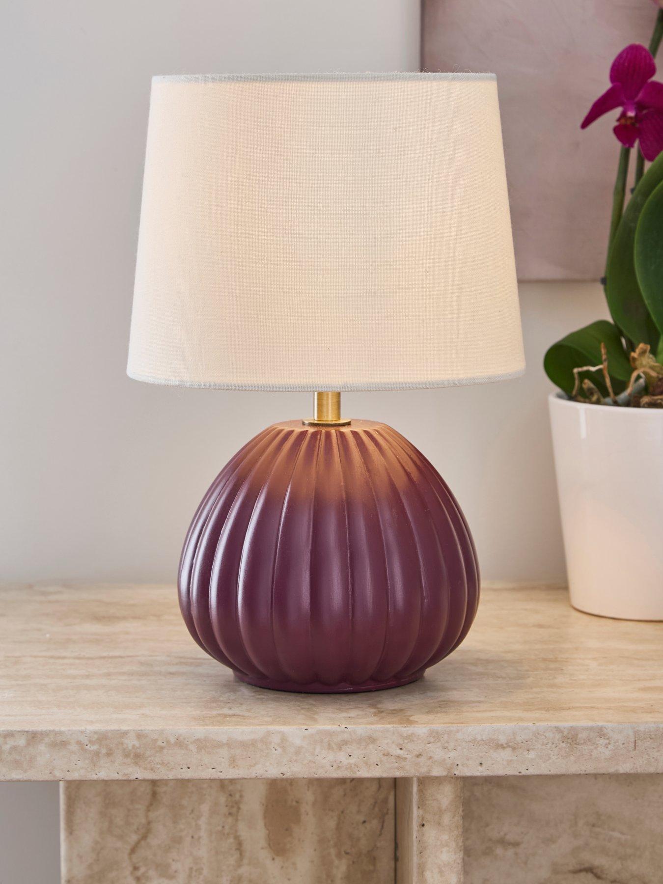 The Very Collection Mini Plum Ceramic Table Lamp