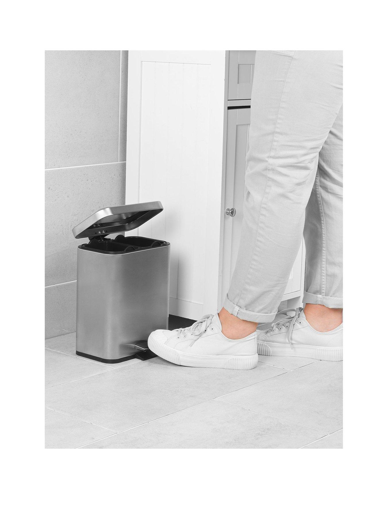 Beldray 5-Litre Dual Compartment Bin - Silver