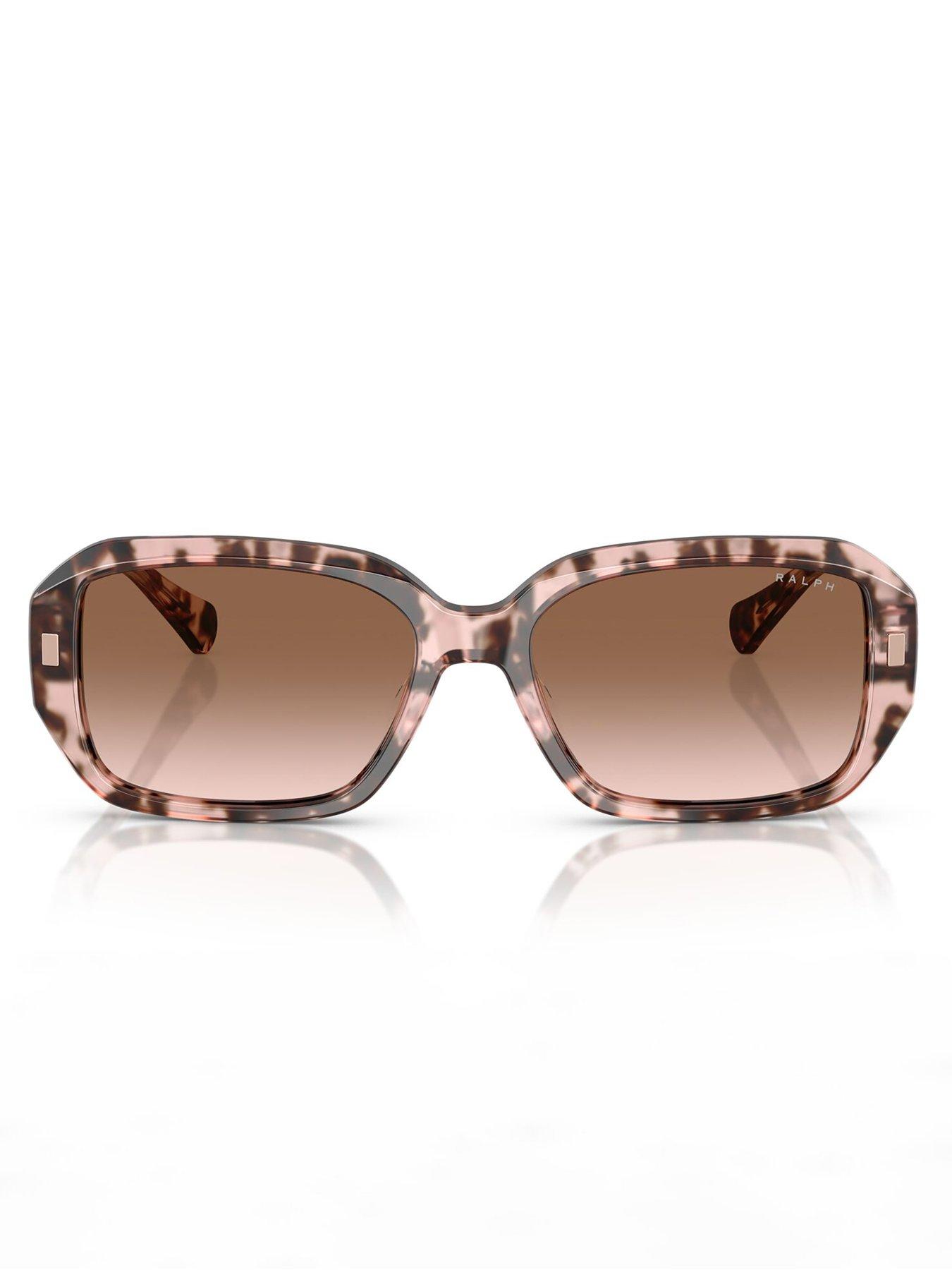 Image 3 of 4 of Ralph Rectangle Sunglasses - Brown